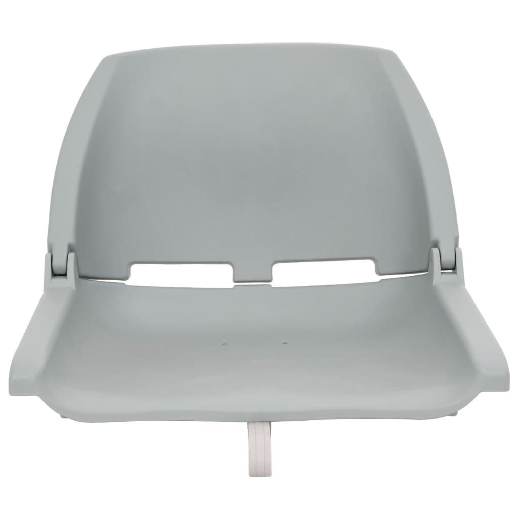vidaXL Segelboot 4-tlg. Bootssitz-Set Klappbar Grau, (2-St)