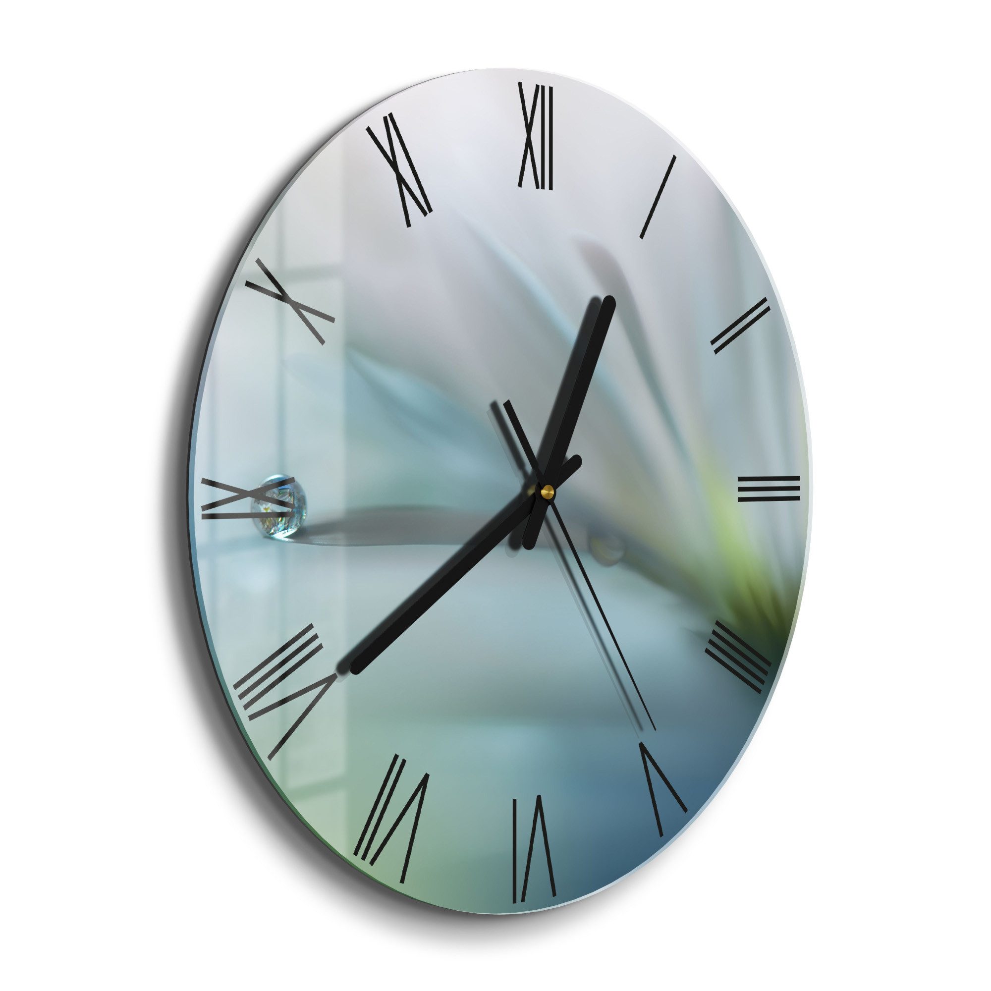 DEQORI Wanduhr 'Flüchtiger Tropfen' (Glas Glasuhr günstig online kaufen
