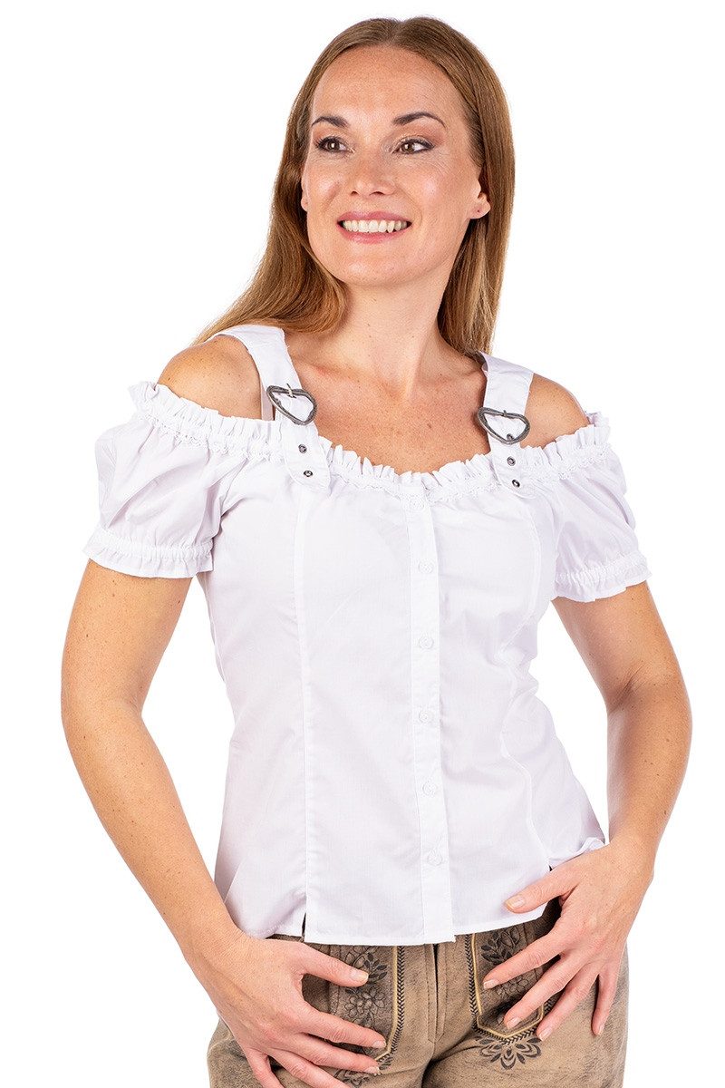 Trachtenbluse Trachtenbluse - DÜRNAU - weiß