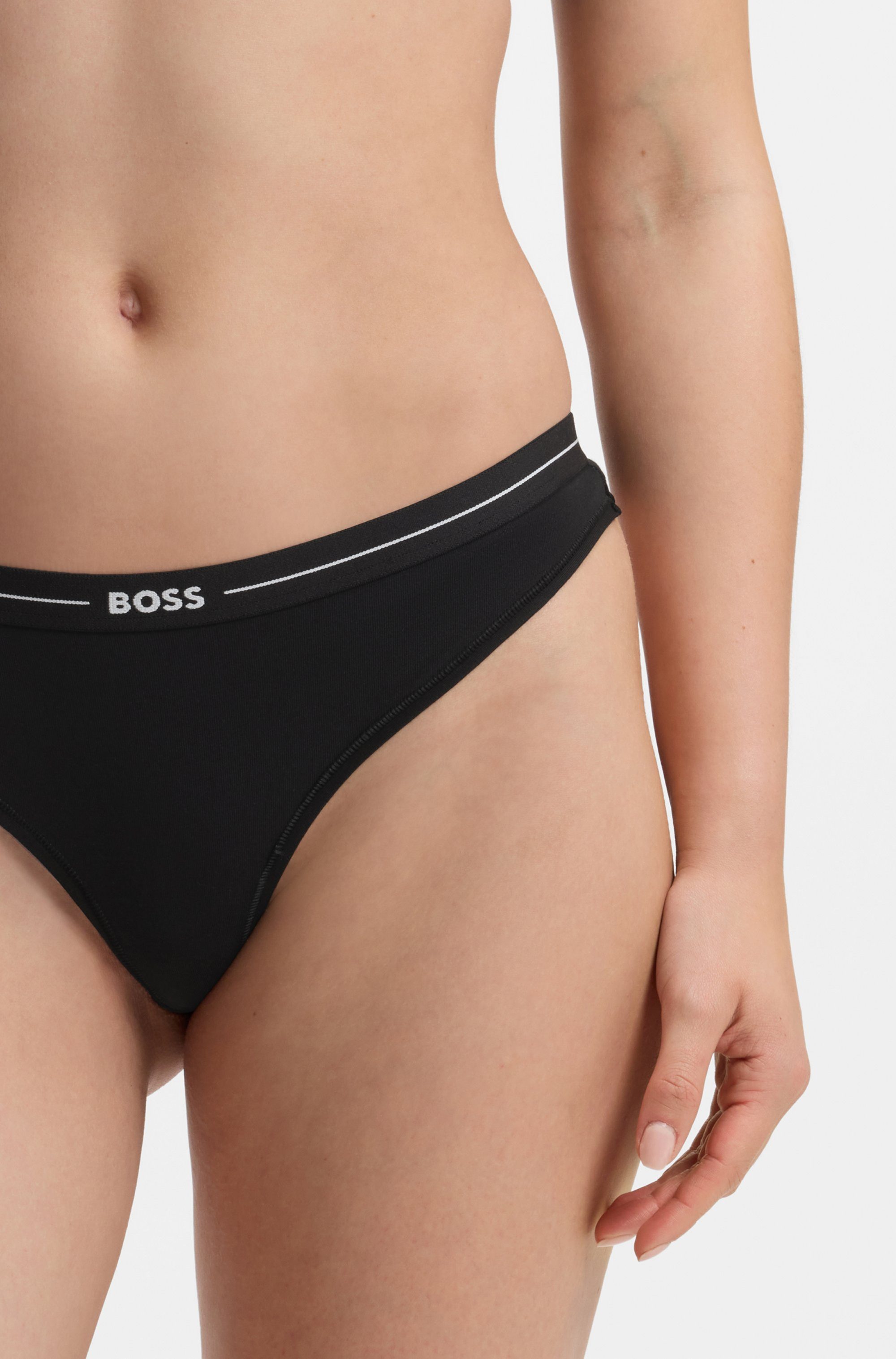 BOSS String 3P THONG (Packung, 3-St., 3er) mit BOSS Logobund