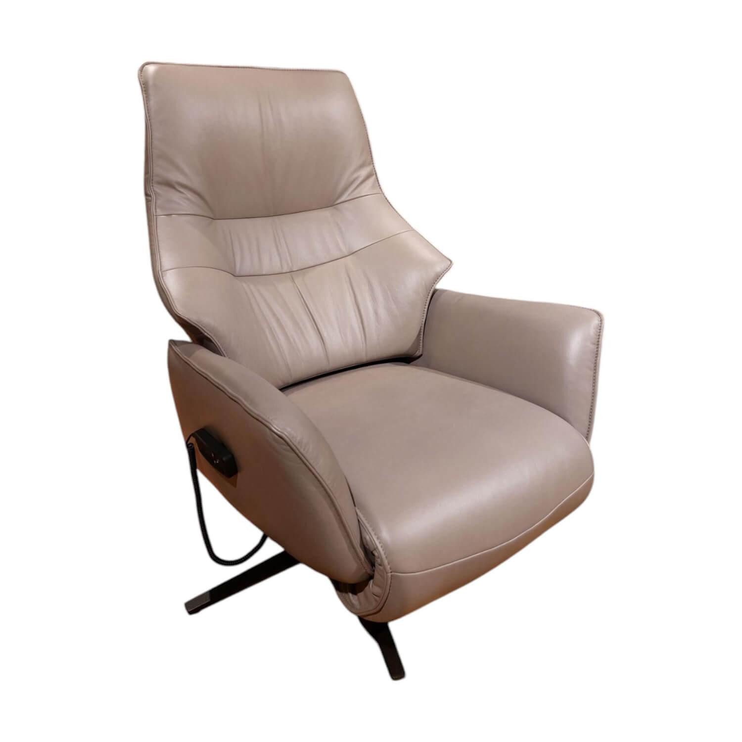 himolla Relaxsessel Relaxsessel 7905 Type 46V Leder Soft Nappa Shadow Grau