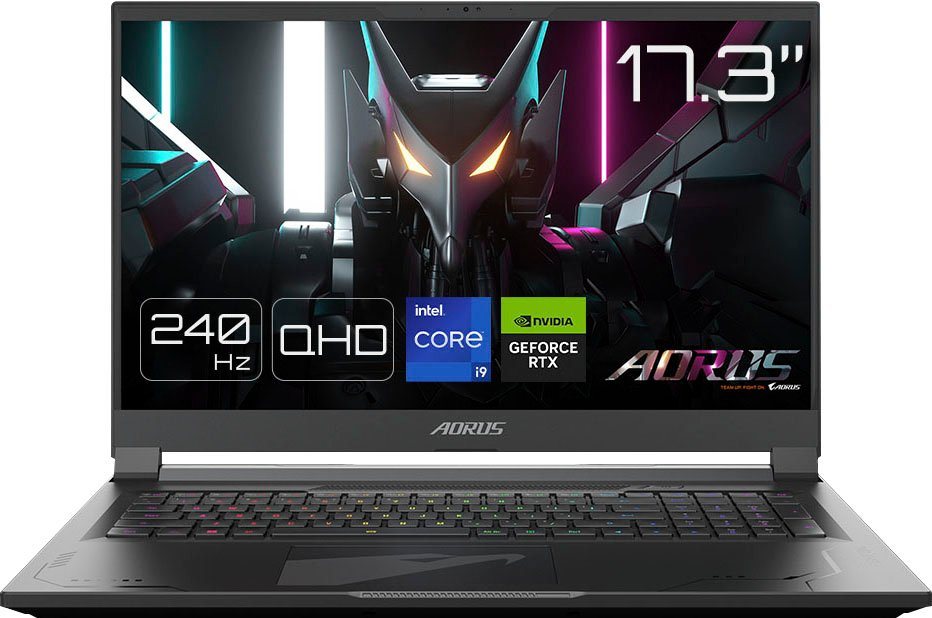 Gigabyte AORUS 17X AZF-D5DE665SH Gaming-Notebook (43,94 cm/17,3 Zoll, Intel  Core i9 13980HX, GeForce RTX 4090, 2000 GB SSD)