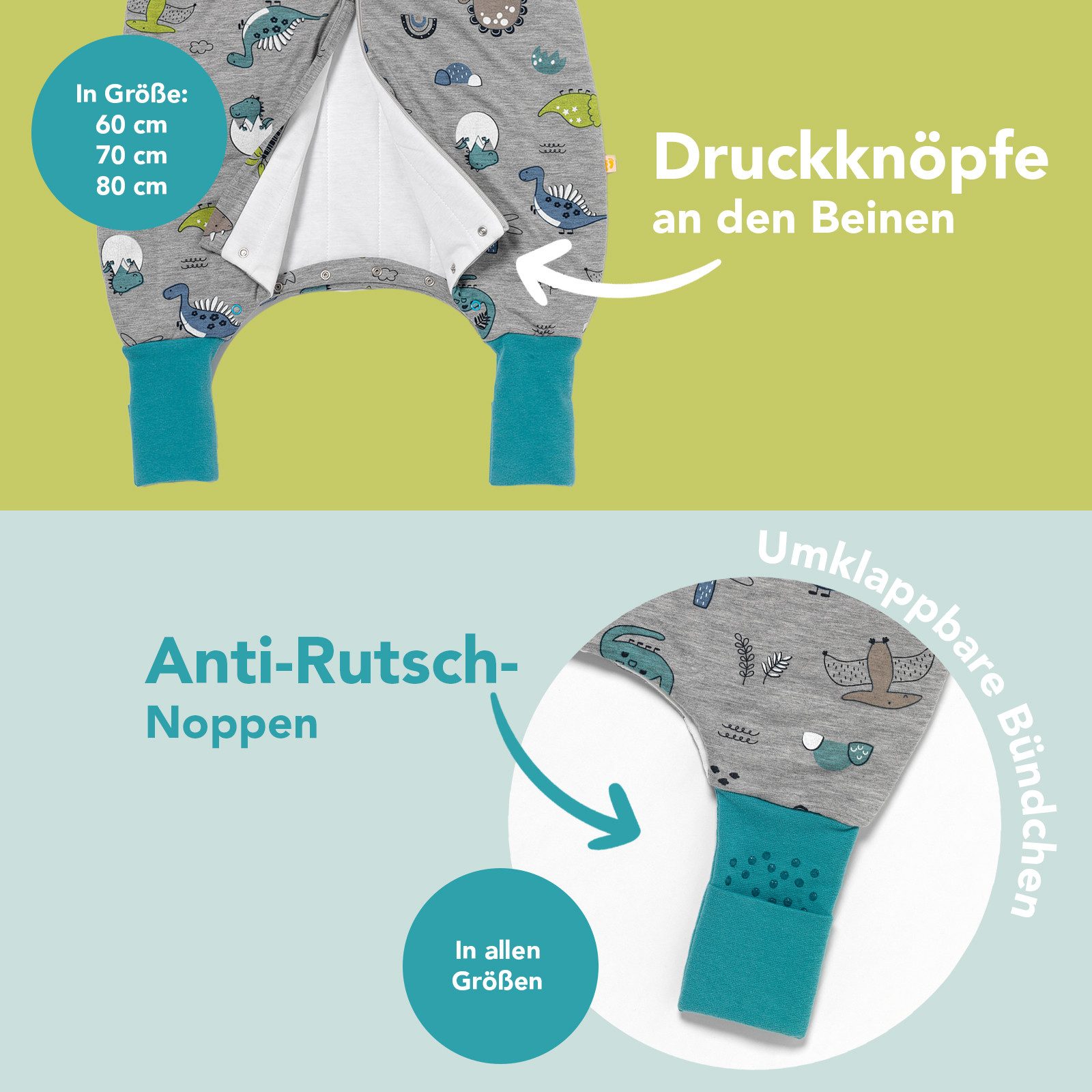 Schlummersack Kinderschlafsack Schlafsack mit Füßen und günstig online kaufen