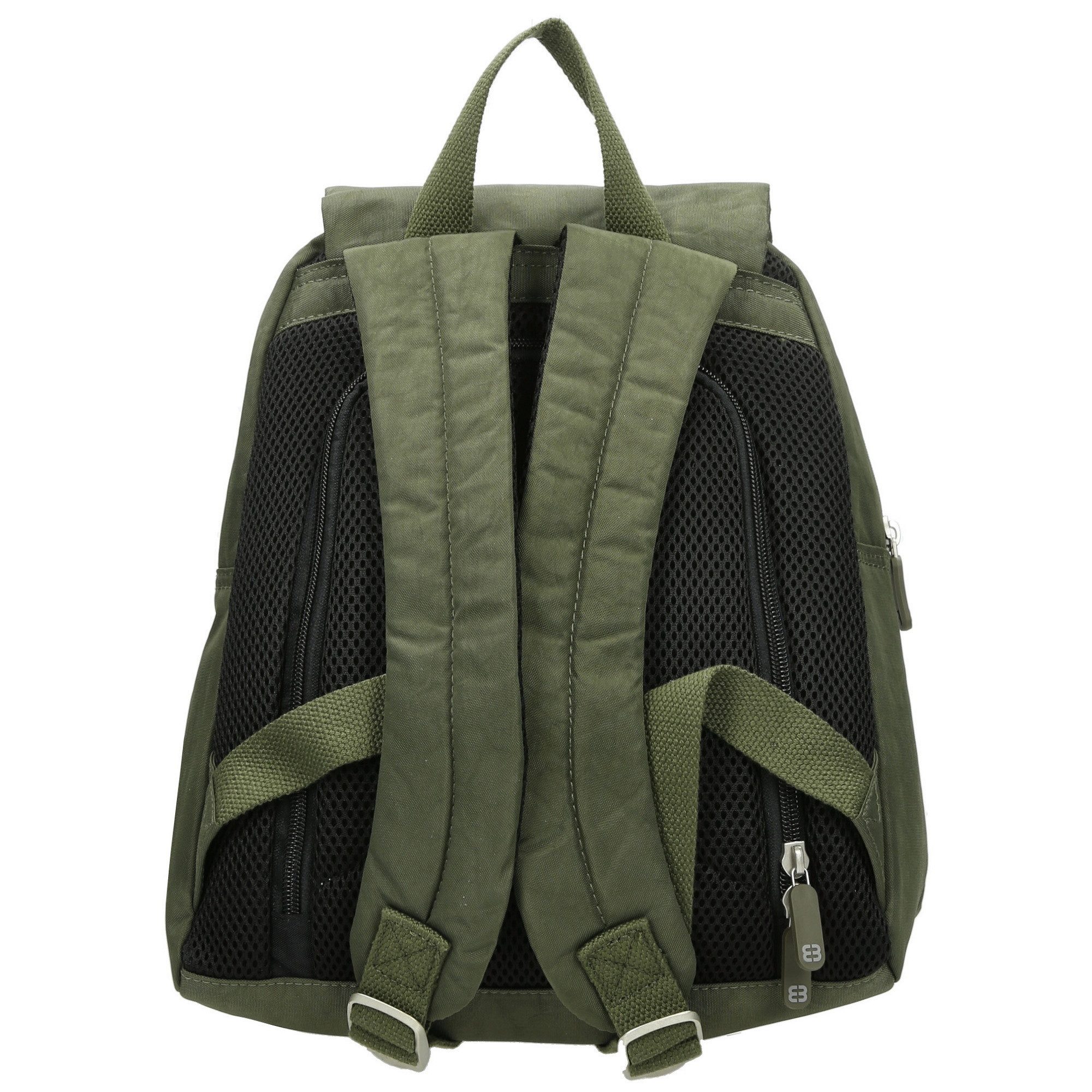 Enrico Benetti Freizeitrucksack dunkelgrüner kleiner Stoffrucksack mit Klappe Damerucksack