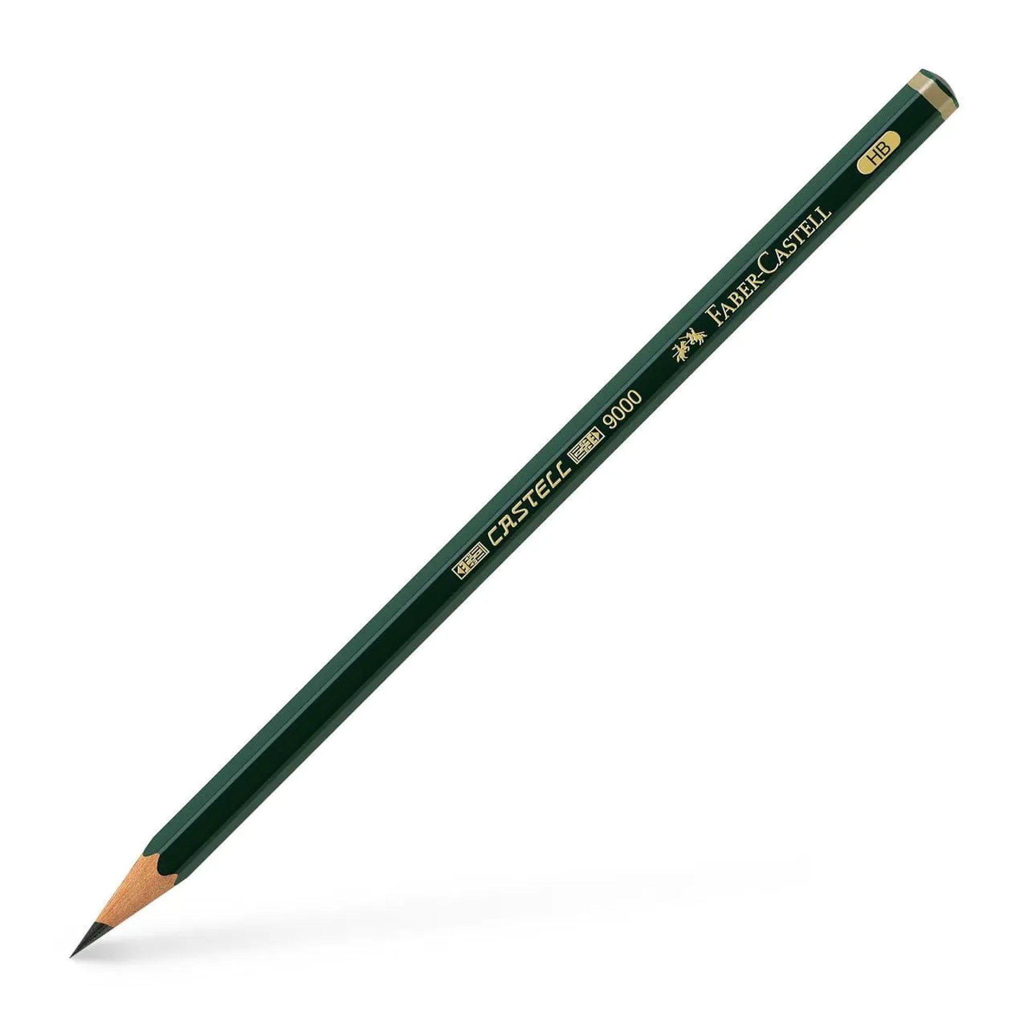 Faber-Castell Bleistift Bleistift 9000 HB, klassischer Zeichenstift