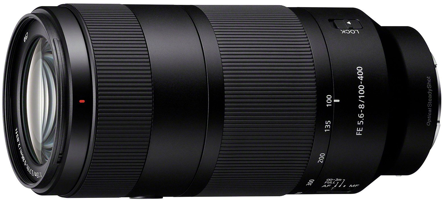 Sony SEL100400 Telezoomobjektiv, (Sony SEL100400B, FE 100–400 mm F5.6-8 OSS Vollformat-Objektiv)