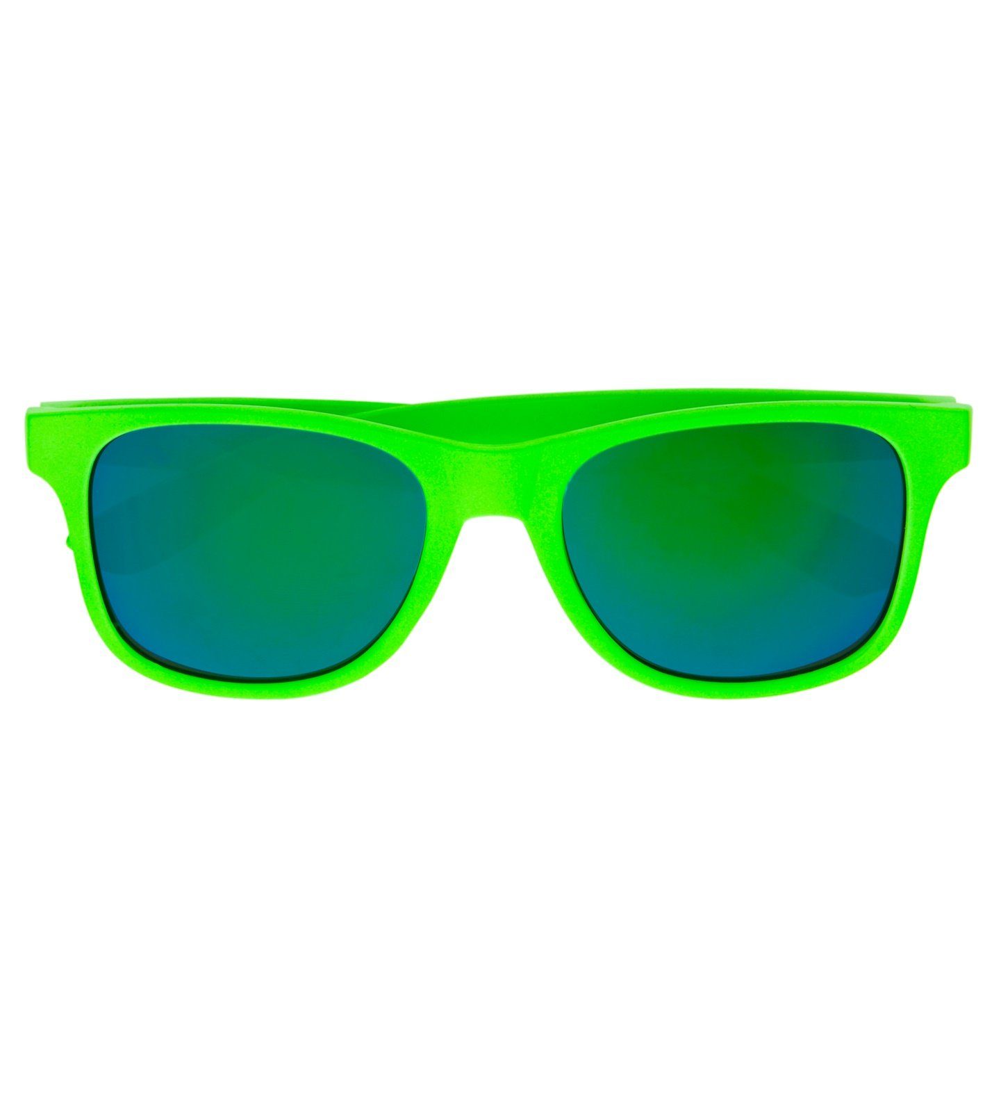 Widmann S.r.l. Kostüm 80er Jahre Brille - Neon Grün, Revo Gläser