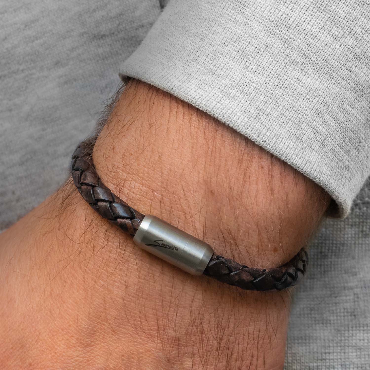 Simaru Lederarmband Andorra, Handarbeit Made in Germany, feines Leder in Used-Optik