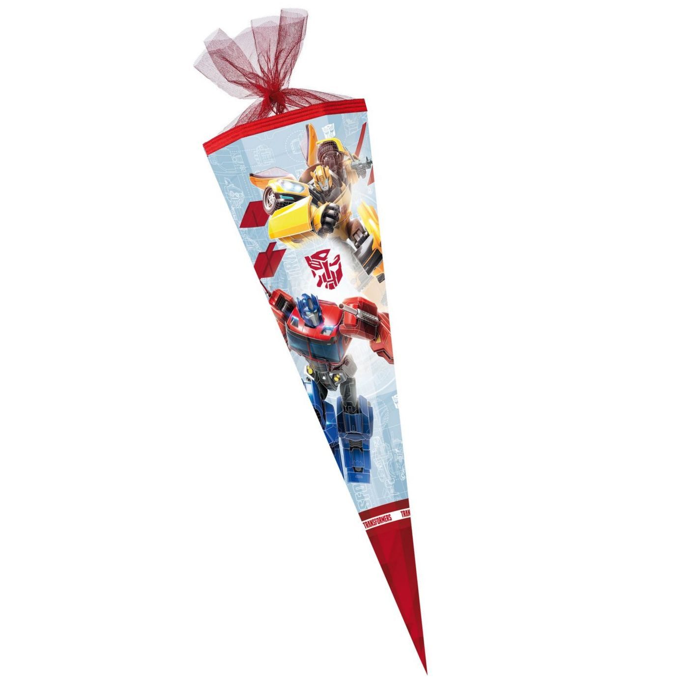 Schultüte Nestler Schultüte Transformer 85 cm 6-eckig Tüll/Textilborte