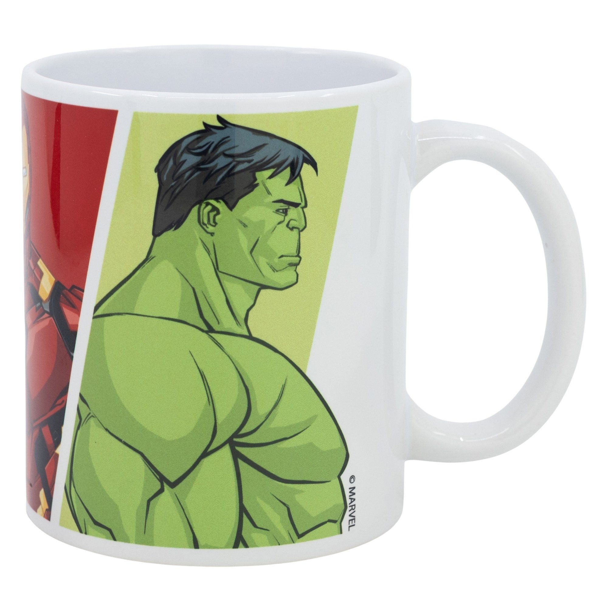 MARVEL Tasse Marvel Avengers Kaffeetasse Teetasse Geschenkidee 330 ml, Keramik