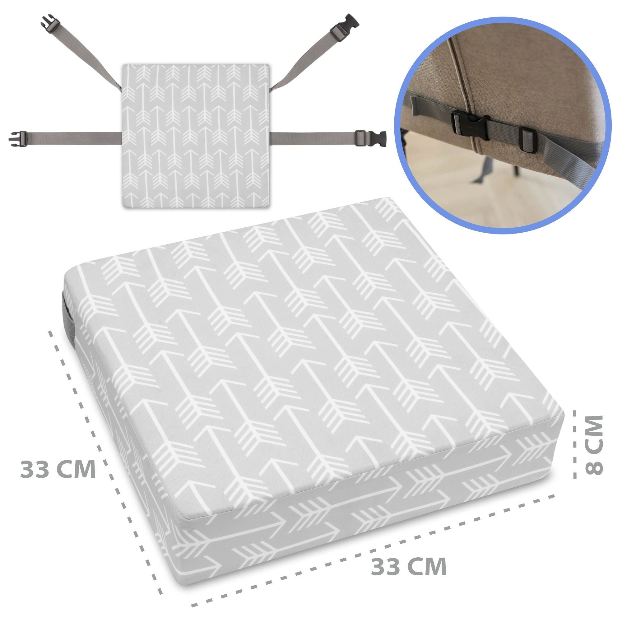 Totsy Baby Hochstuhlaufsatz Sitzerhöhung Stuhl 33x33 cm outdoor Booster Sea günstig online kaufen