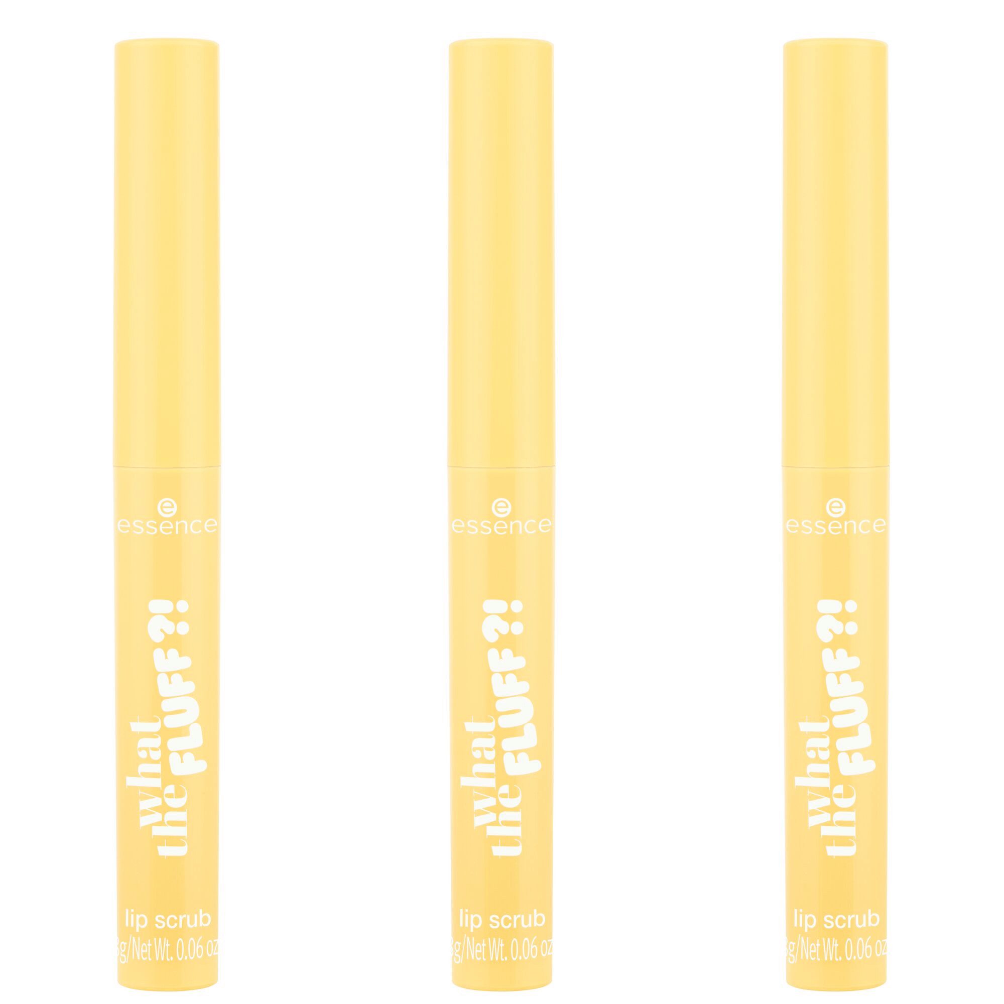 Essence Lippenpflegemittel WHAT THE FLUFF?! lip scrub, 3-tlg.