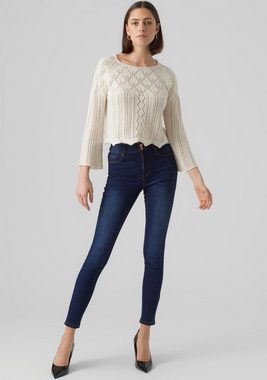 Vero Moda Strickpullover VMGINGER 3/4 BOATNECK PULLOVER GA NOOS