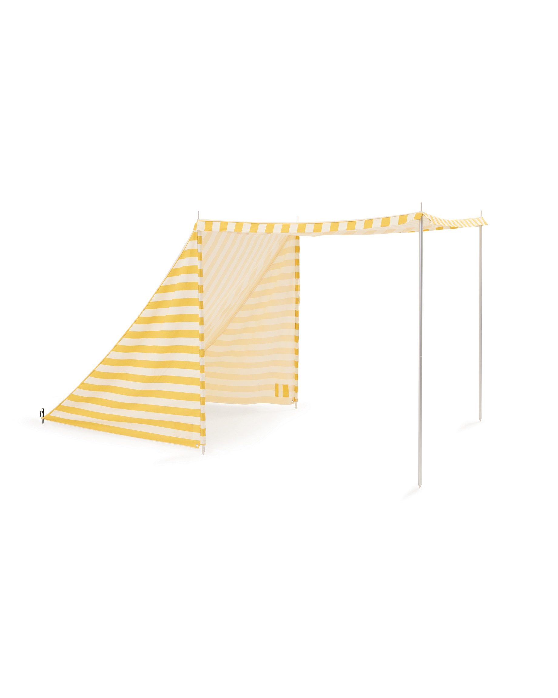 Strandmuschel Kids Concept – Sonnenschutz Strandzelt gelb – 150x300x150cm