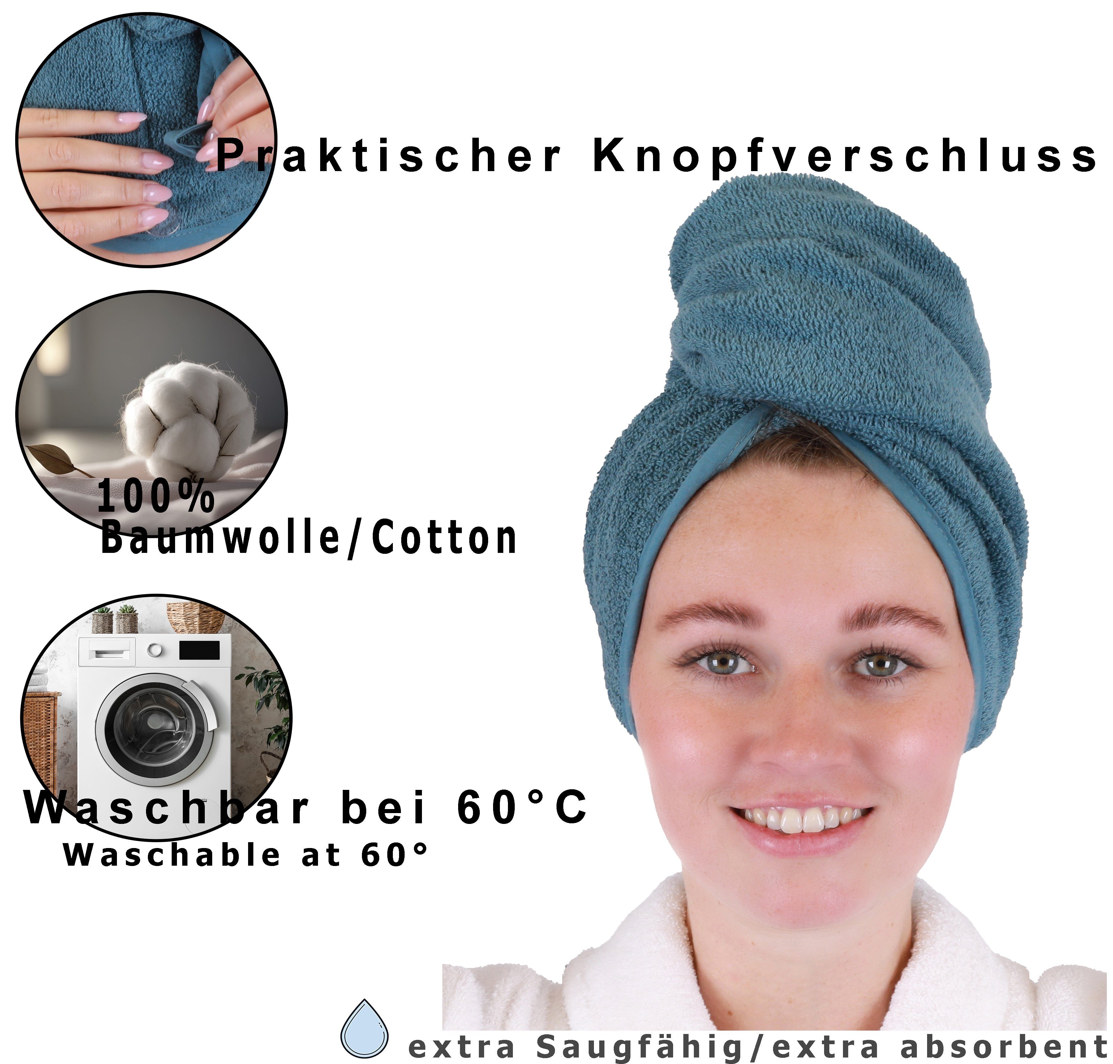 Betz Turban-Handtuch mit Knopf BERLIN Kopfhandtuch günstig online kaufen