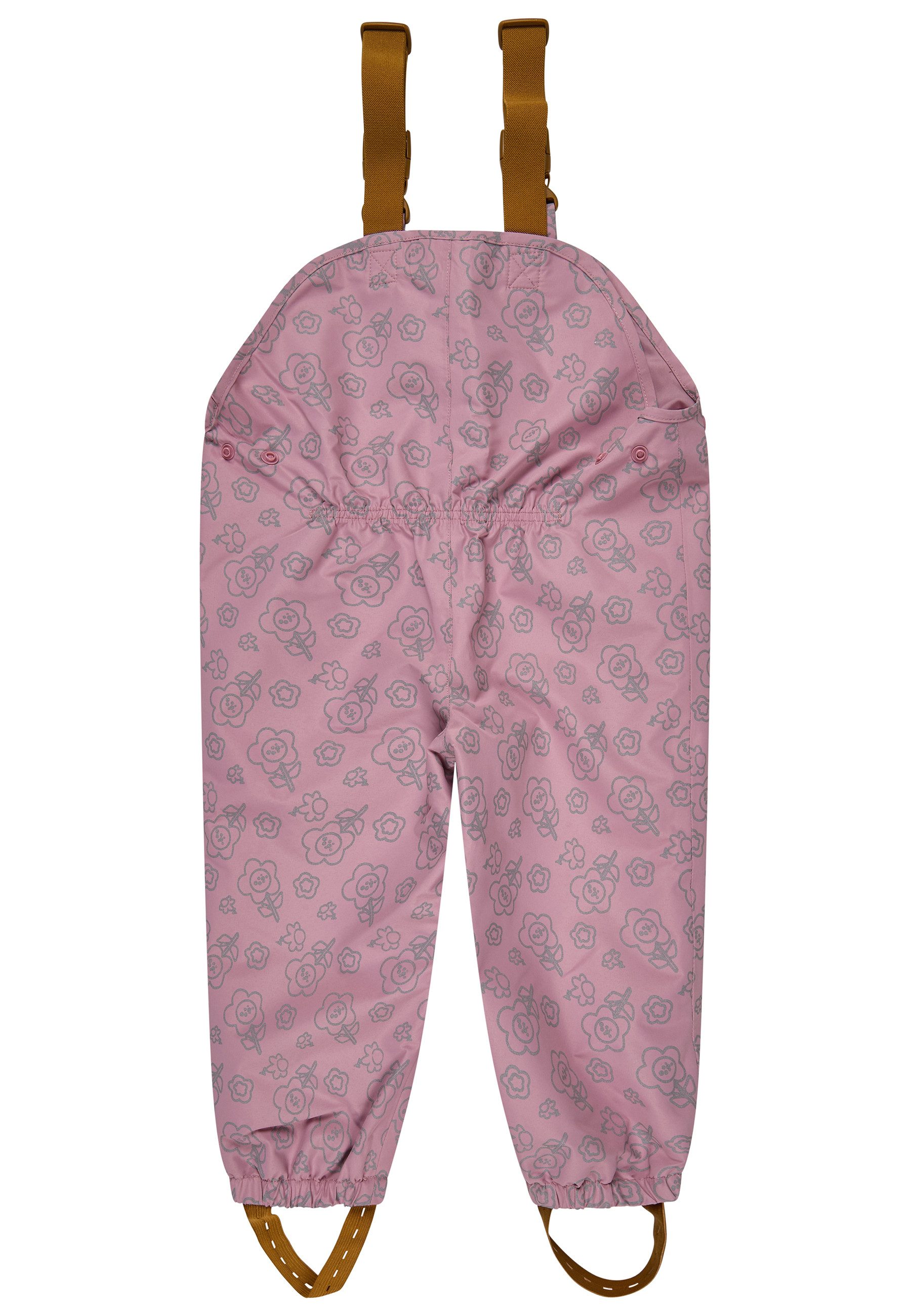 Sterntaler® Regenhose Regenhose gefüttert Blume (1-tlg) Gefütterte, wasserabweisende Regenhose mit Reflexdruck