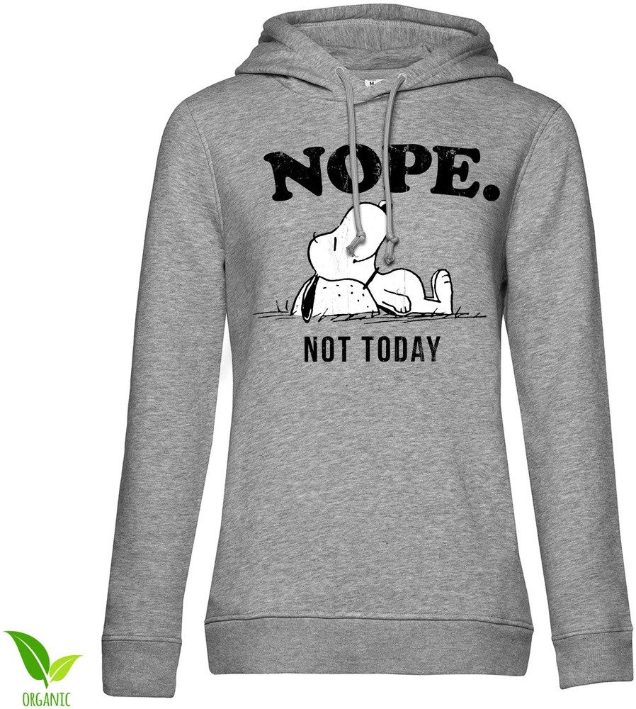 PEANUTS Worldwide LLC Hoodie Nope Not Today Girly Hoodie günstig online kaufen