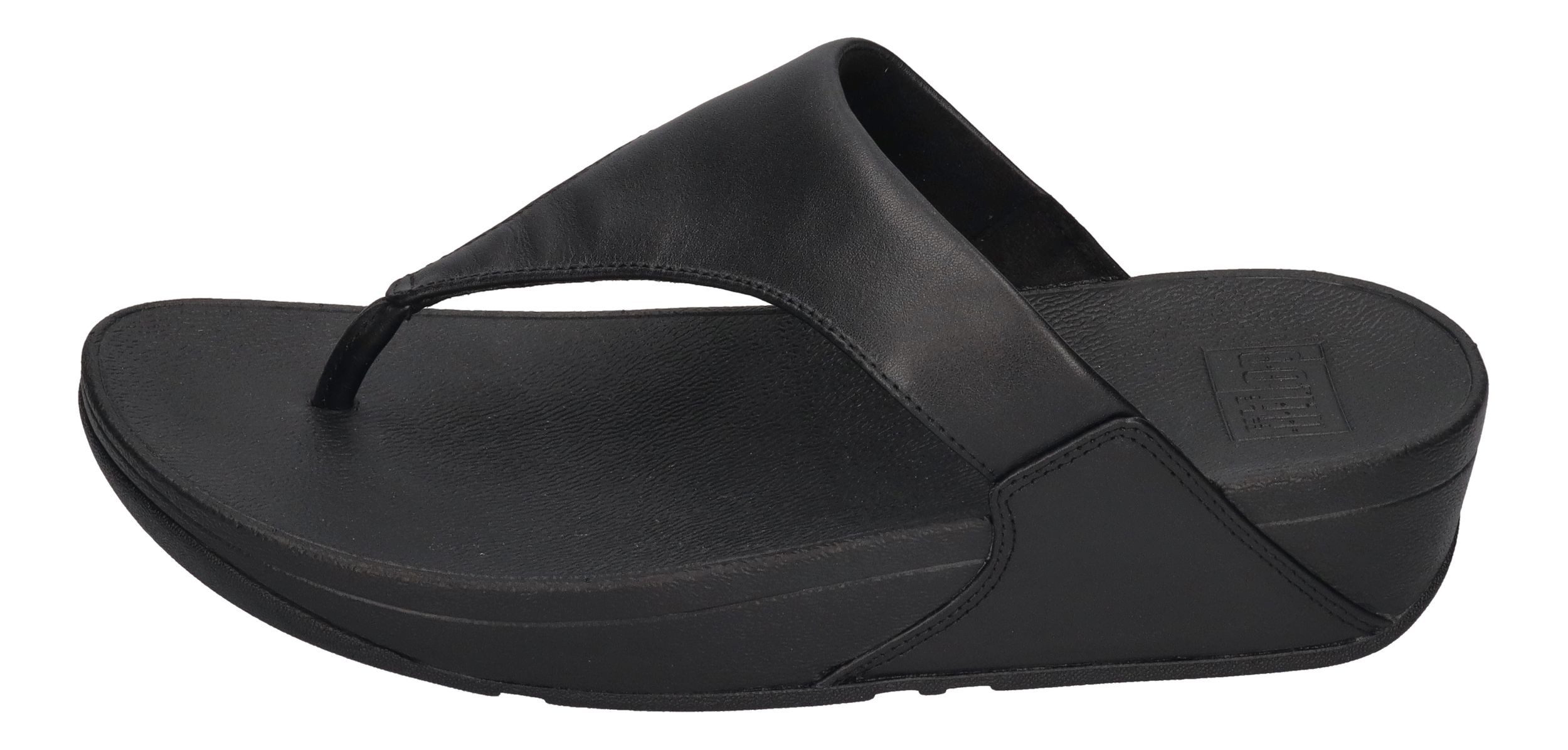 Fitflop LULU LEATHER TOE POST Zehentrenner Black günstig online kaufen