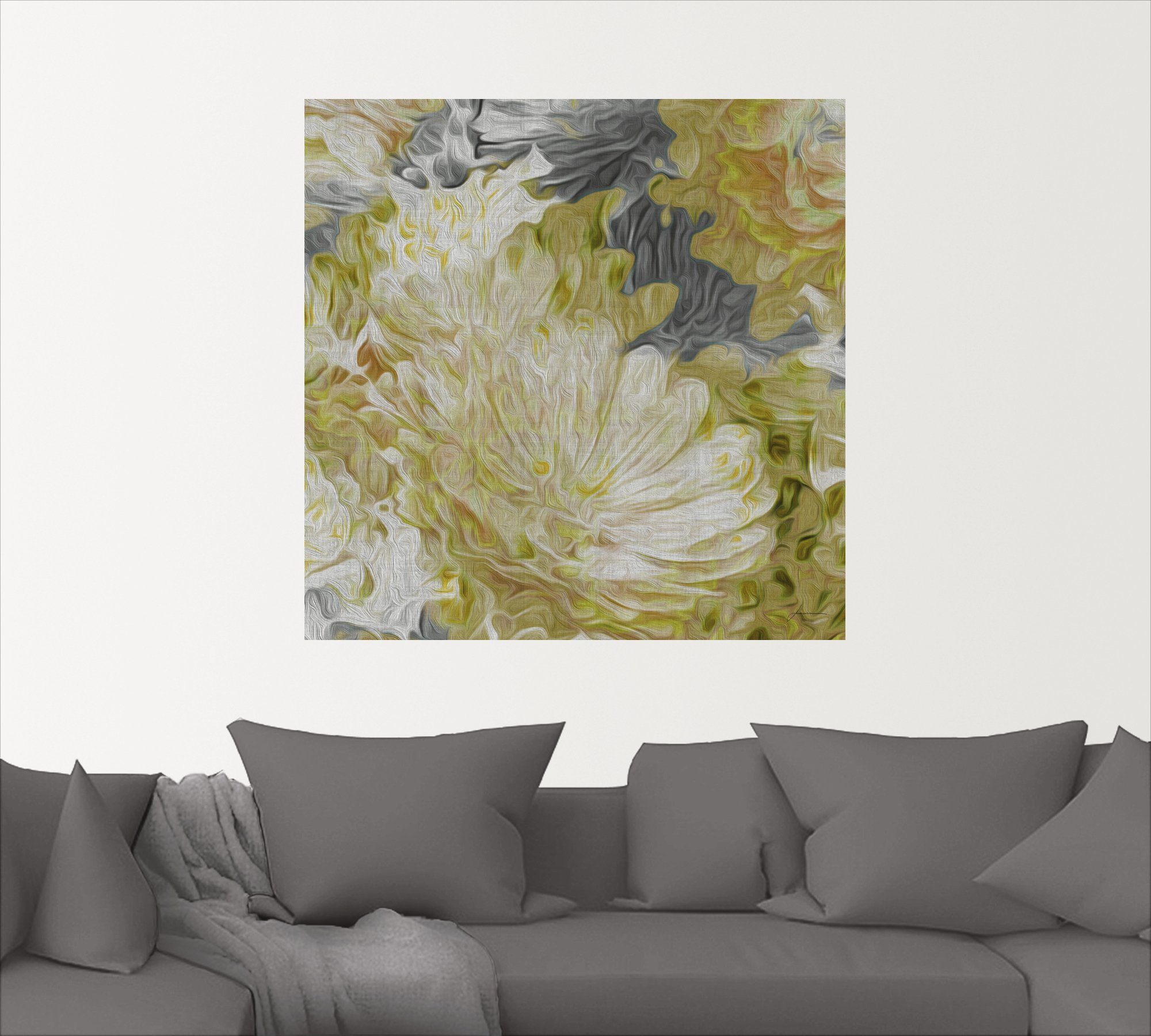 Artland Wandbild Chrysanthemen in der Sonne II, Blumen (1 St), als Alubild, Leinwandbild, Wandaufkleber oder Poster in versch. Größen