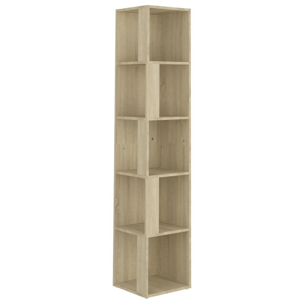 vidaXL Eckregal Eckregale 33 x 33 x 165 cm Engineered wood Sonoma-Eiche, 1-tlg.