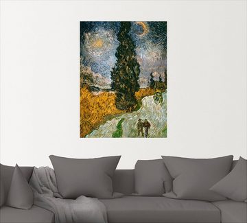 Artland Wandfolie Zypresse gegen den Sternenhimmel, Bäume (1 St), selbstklebend