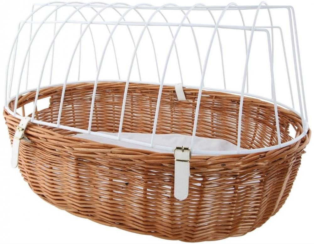 Aumüller Fahrradkorb Aumüller Tierkorb mit Gitter und Halter 48x66x44 cm