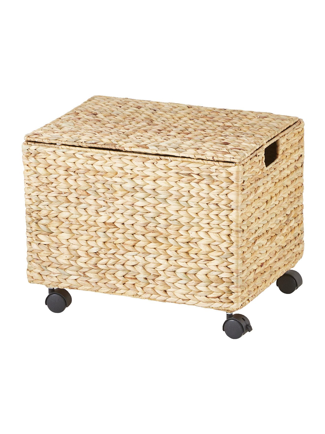 vertbaudet Aufbewahrungsbox Fahrbare Spielzeugkiste aus Wasserhyazinthe günstig online kaufen