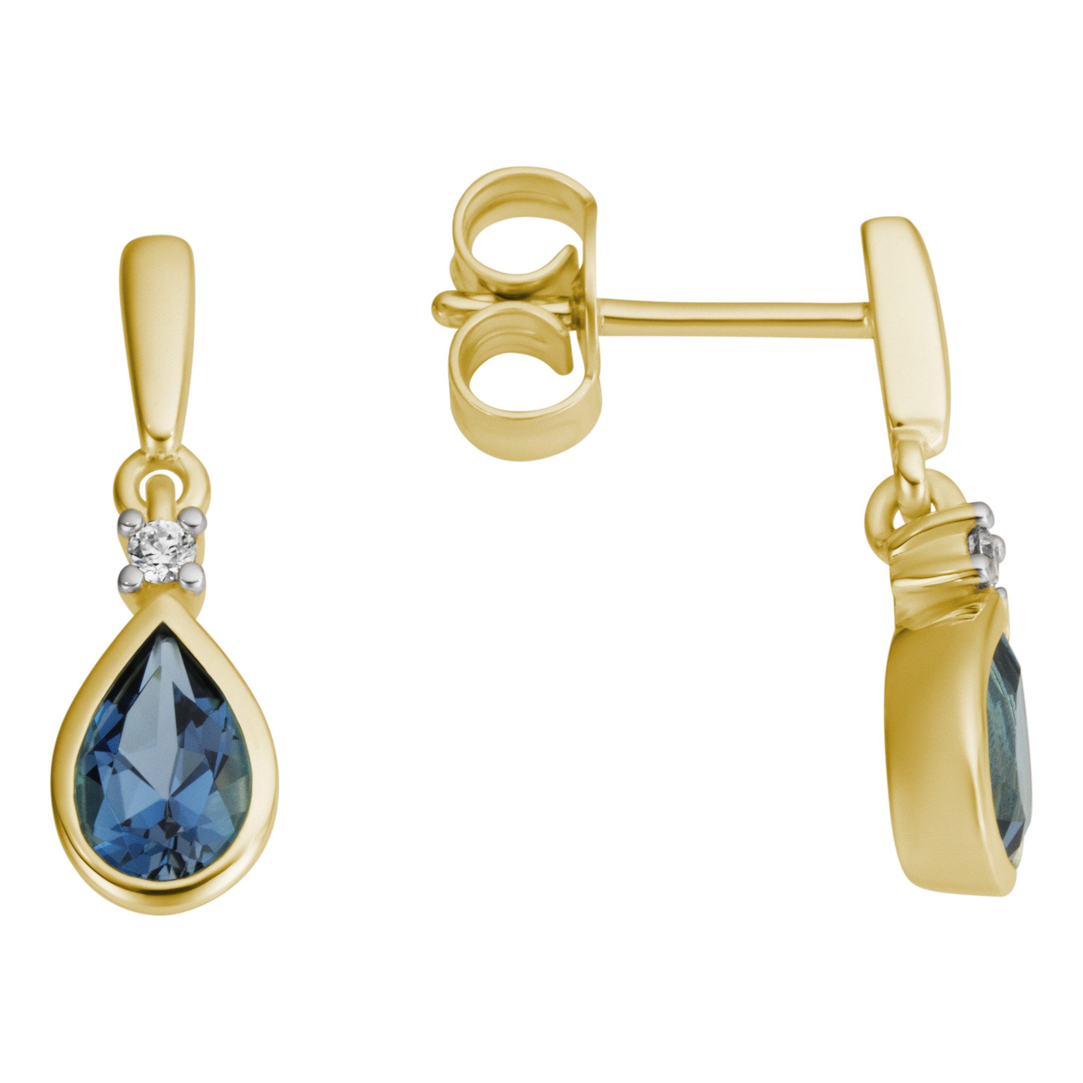 Paar Ohrstecker Schmuck Geschenk Gold 333 Ohrschmuck Ohrringe Tropfen