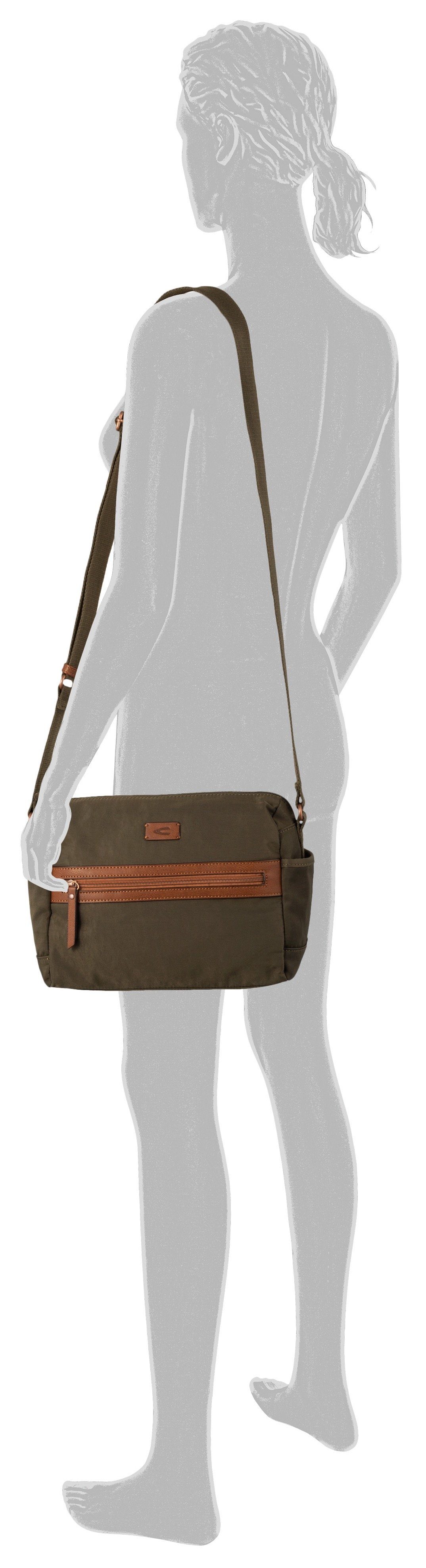 praktischem Format Umhängetasche Cross in camel khaki M, active bag CLOUD
