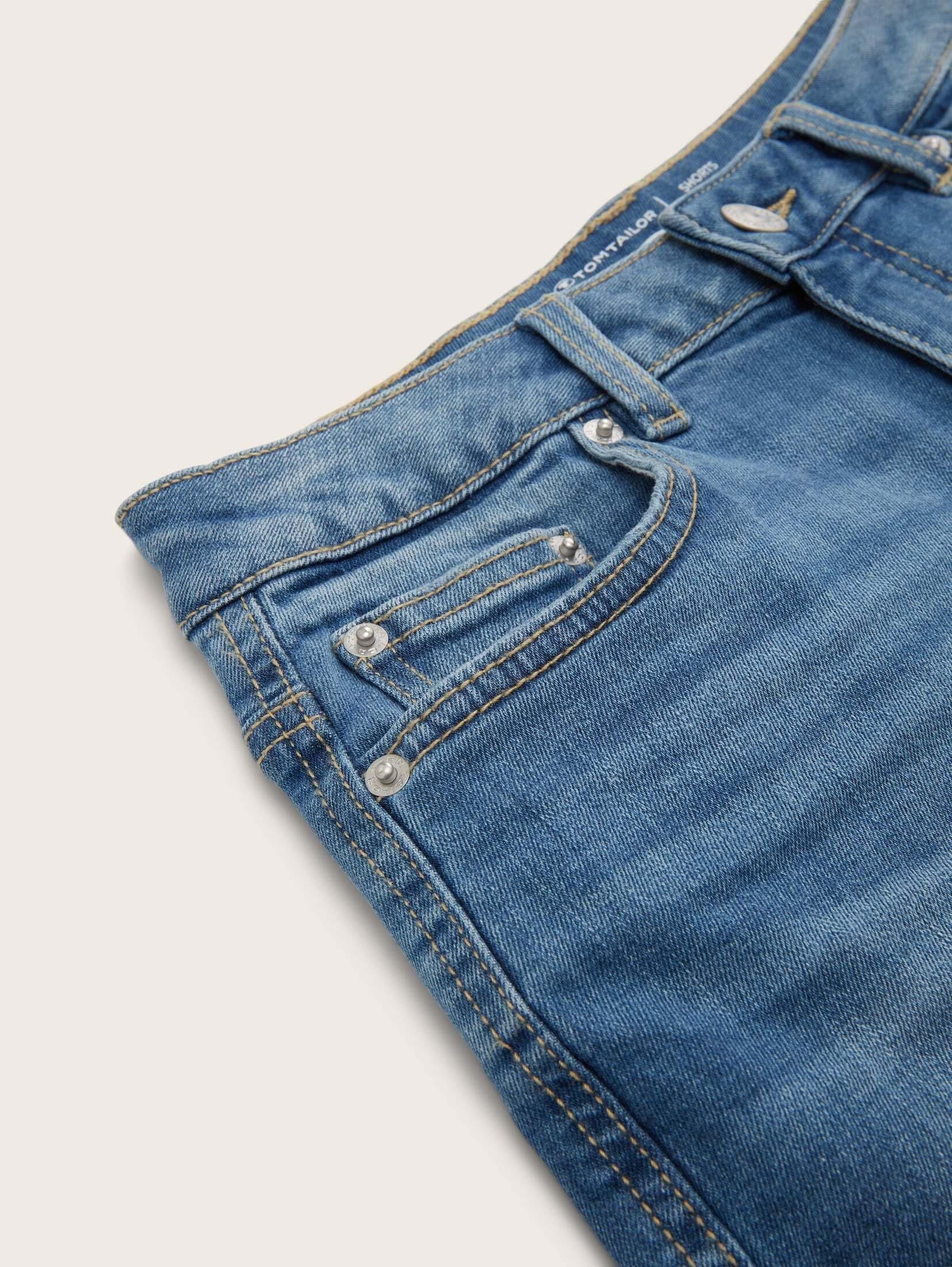 Waschung Used TOM mit Mid leichter Denim TAILOR Jeansshorts Jeansshorts Blue Stone
