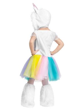 Fun World Kostüm Einhorn, Niedliches Fantasy Kostüm für Kinder