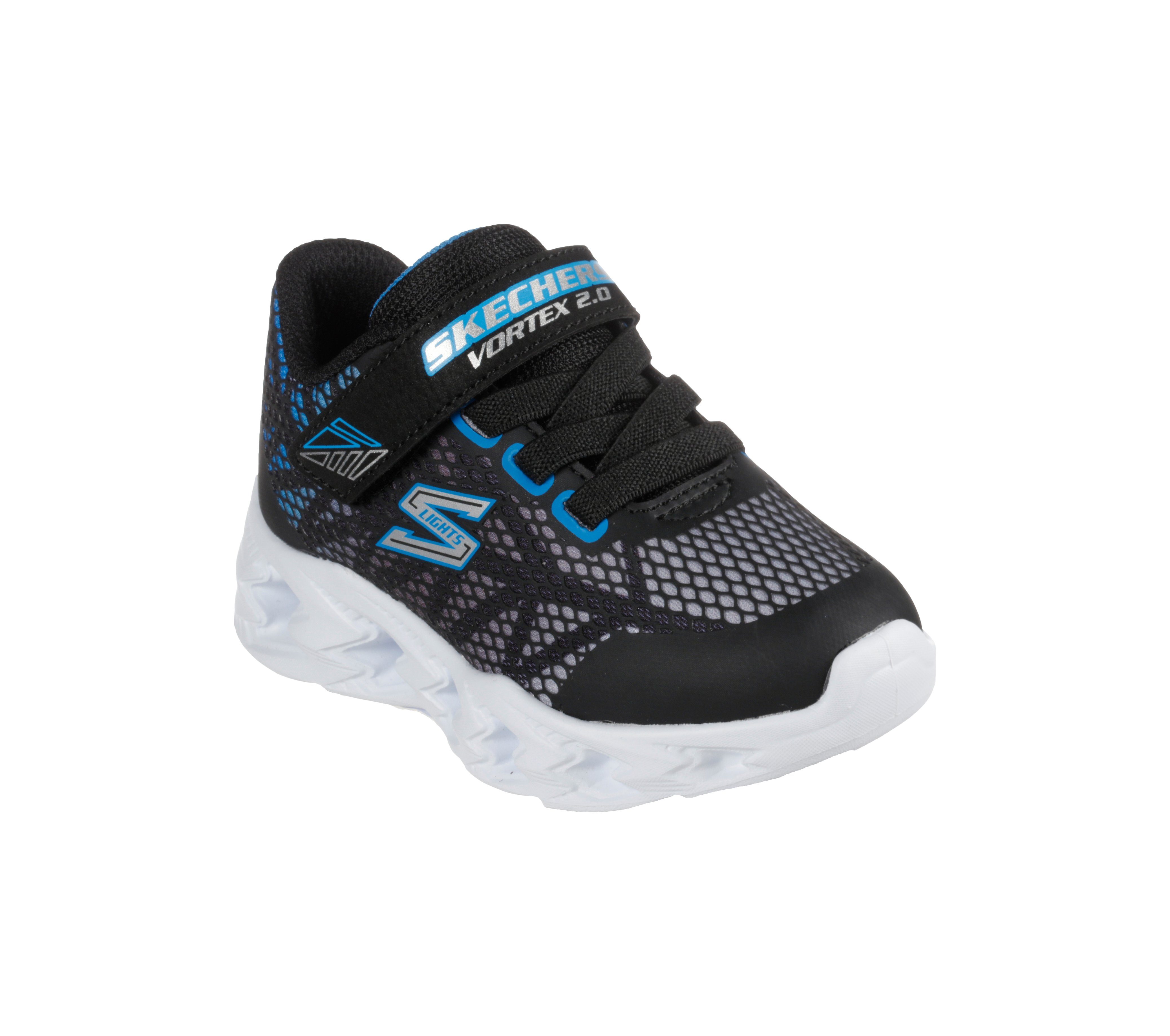 Skechers VORTEX 2.0 Sneaker Gepolsterte Komfort-Innensohle Schwarz / Blau / Silber