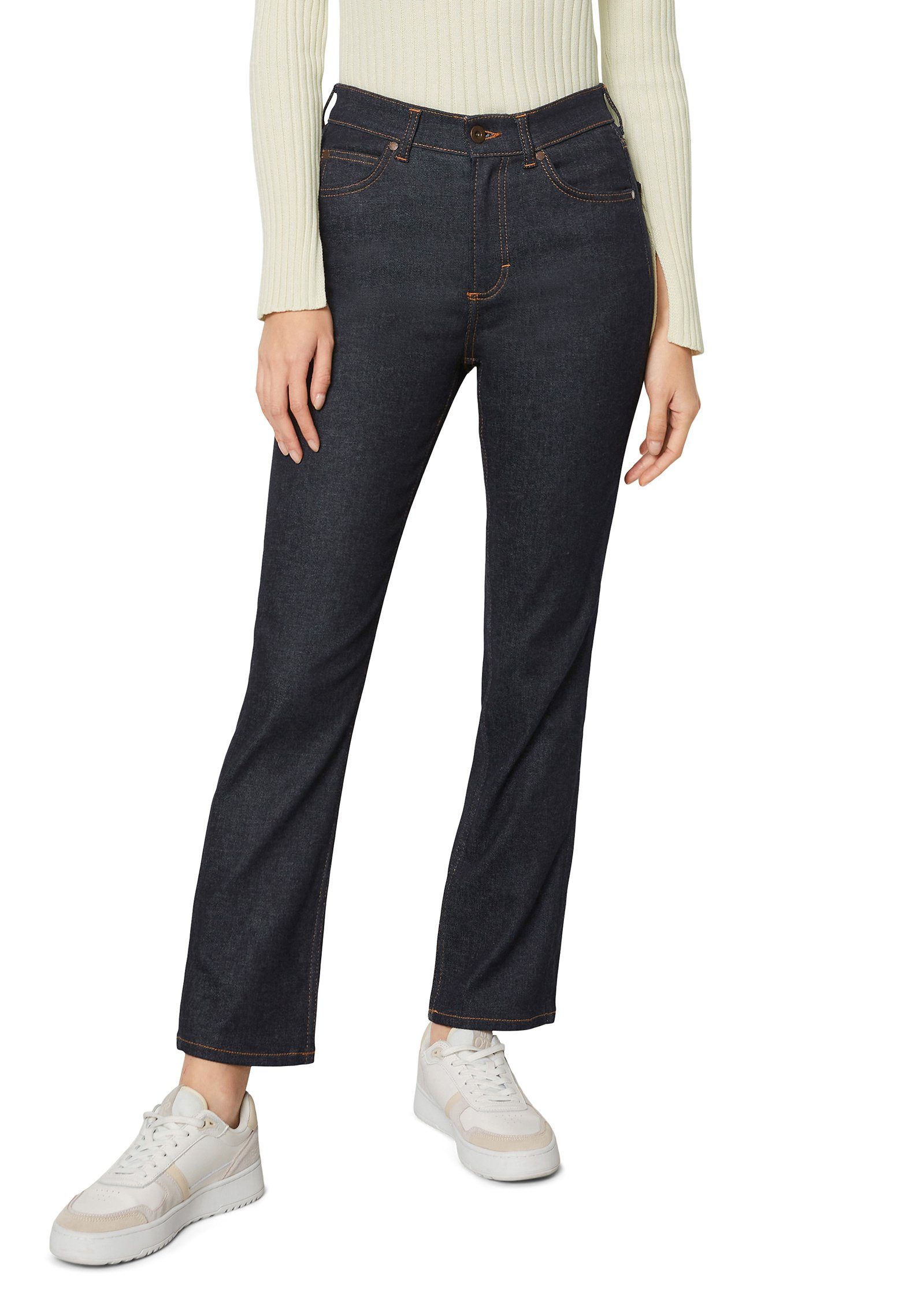 Marc O'Polo 5-Pocket-Jeans mit hoher Taille und cropped Leg