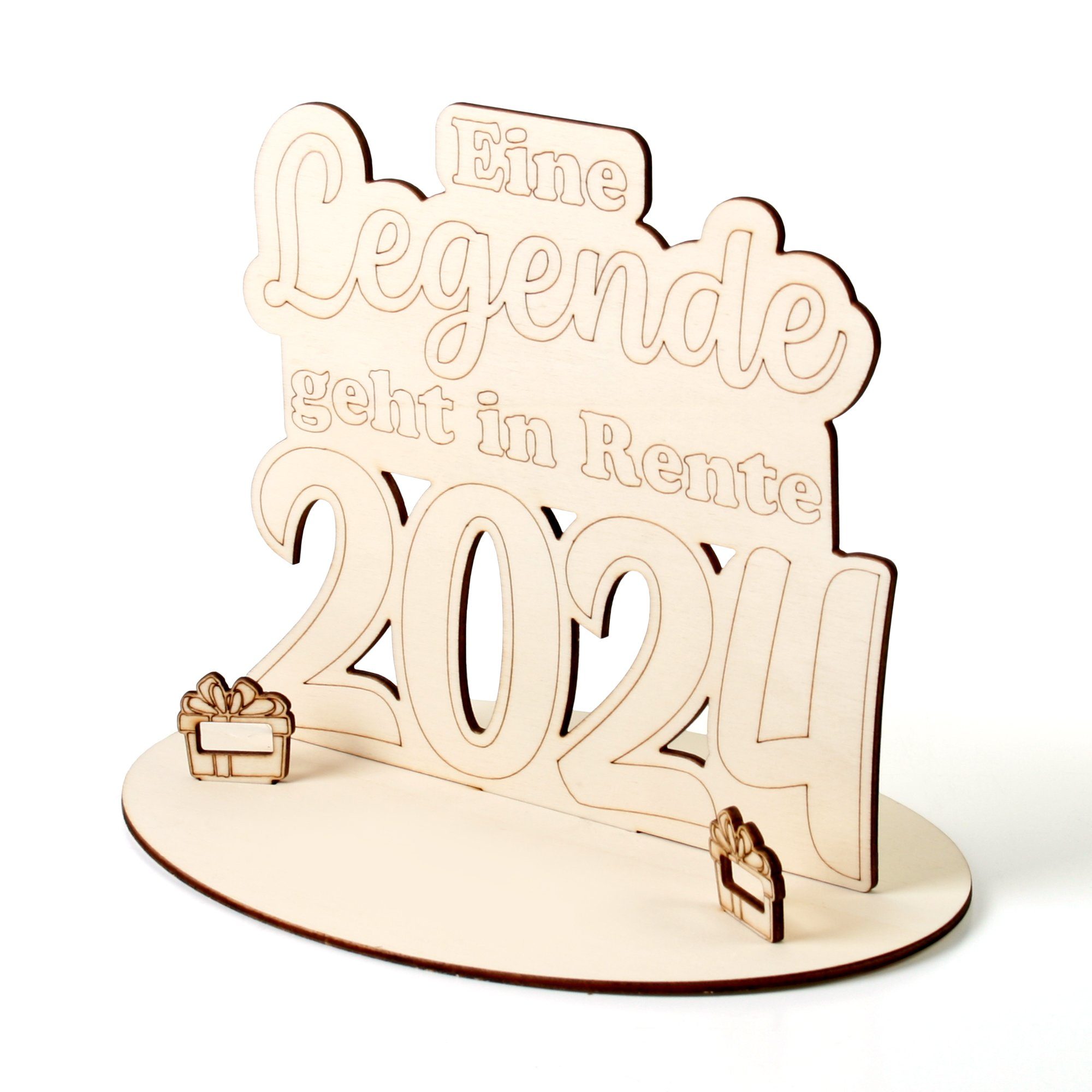 Holz, Kreative Feder Rente originelle 3D Geldgeschenk-Deko Glückwunschkarte aus aus zur Origineller Holz Geschenk-Aufsteller