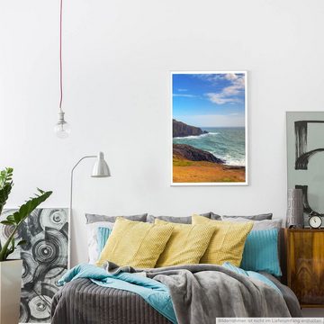 Sinus Art Poster Landschaftsfotografie - Keem Beach auf der Acaill Insel Irland