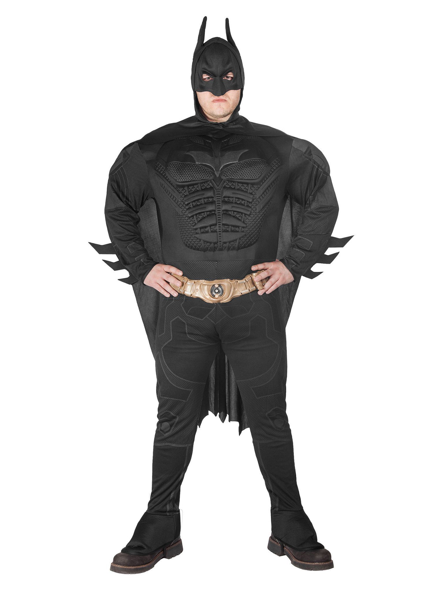 Rubie´s Kostüm Batman Faschingskostüm The Dark Knight, Lizenziertes Batman Kostüm für Superhelden-Fans