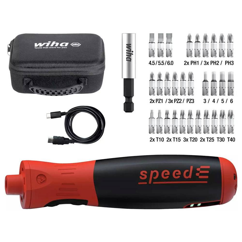 Wiha E-Schraubendreher m.Bitbox 45791 speedE PocketDrive