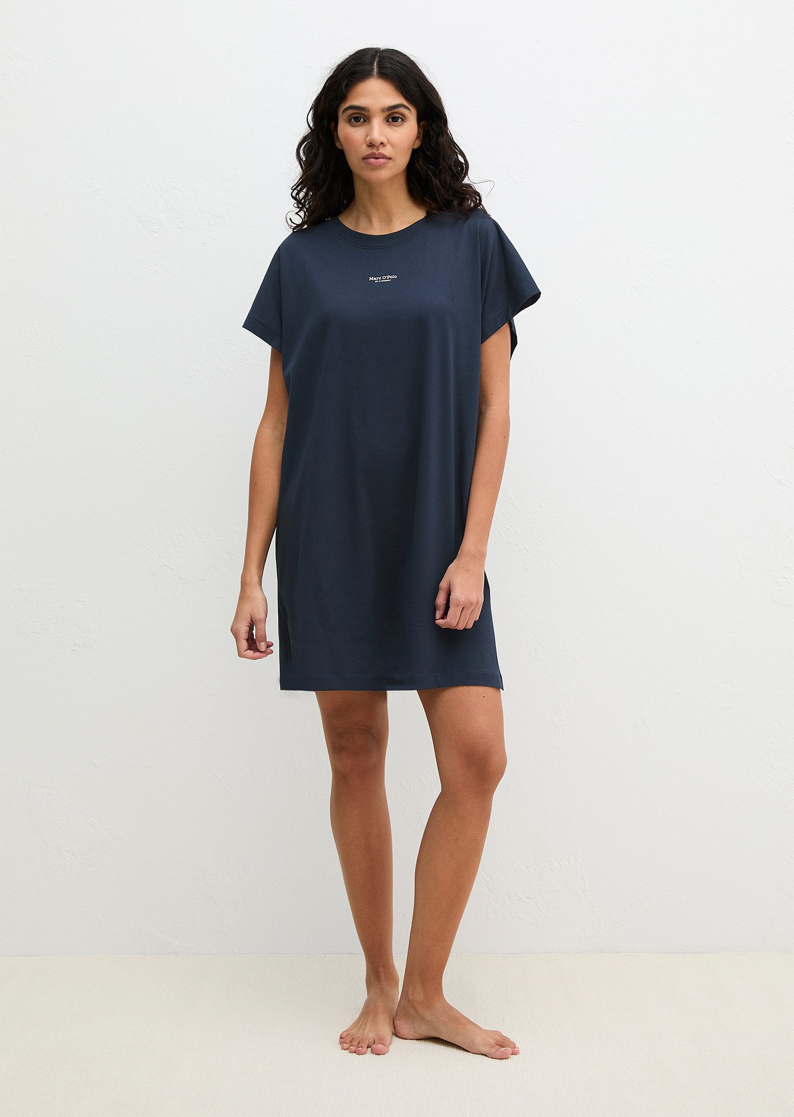 Marc O'Polo Nachthemd Mix N Match Nightdress mit kurzem Arm und Rundhalsaus günstig online kaufen