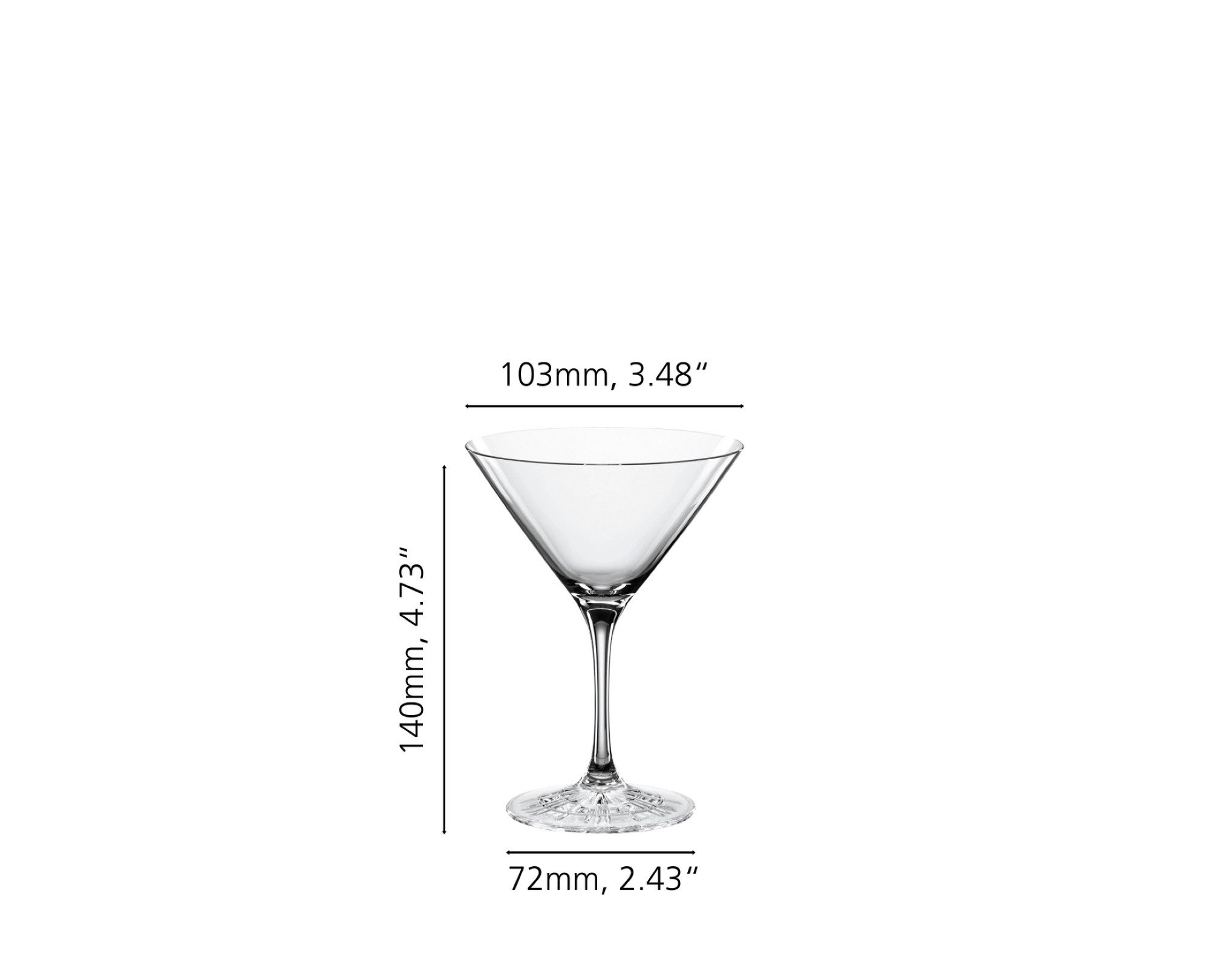 SPIEGELAU Longdrinkglas Spiegelau Perfect Serve Cocktail Glass 4er Set, Kristallglas