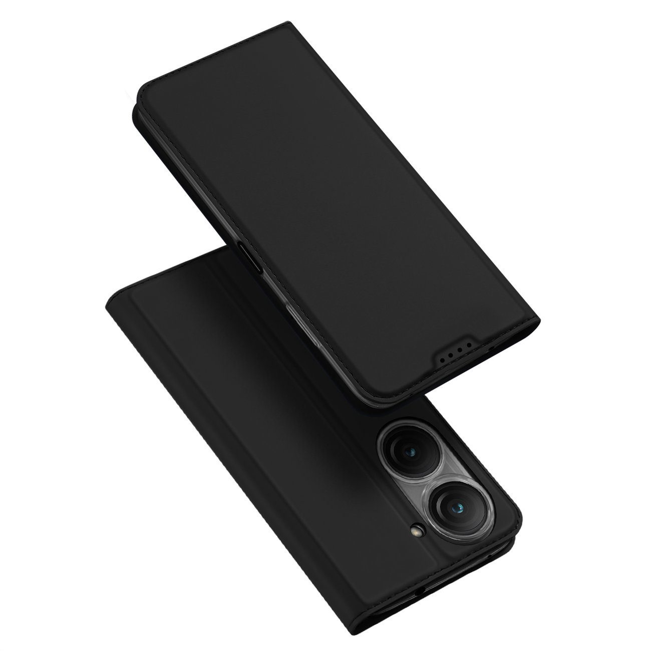 Dux Ducis Smartphone-Hülle Buch Tasche für Asus Zenfone 9 Schutzhülle, schwarz