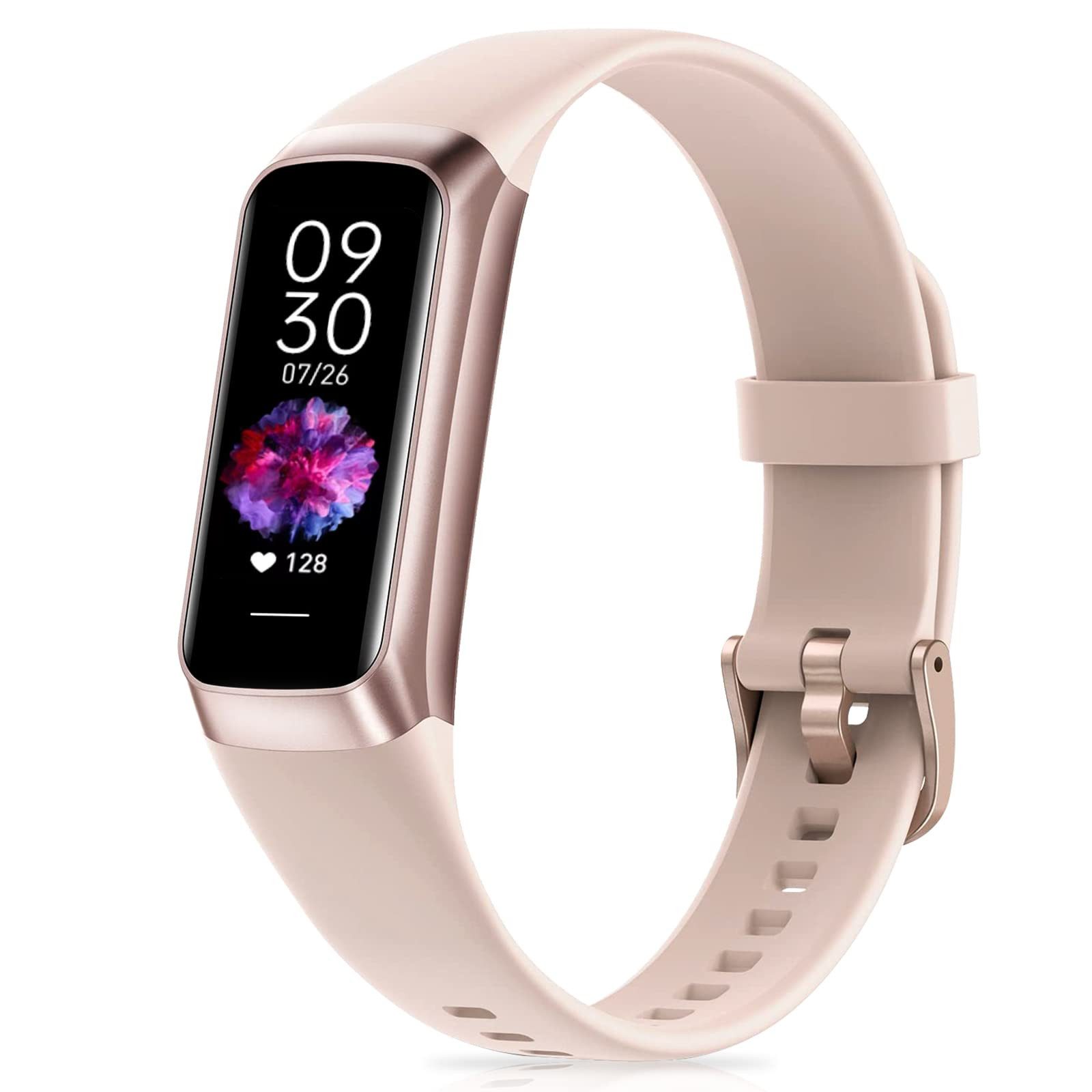 MOPUEA Smartwatch mit Blutdruckmessung mit 70+ Zifferblätter &25 Sportmodi Smartwatch