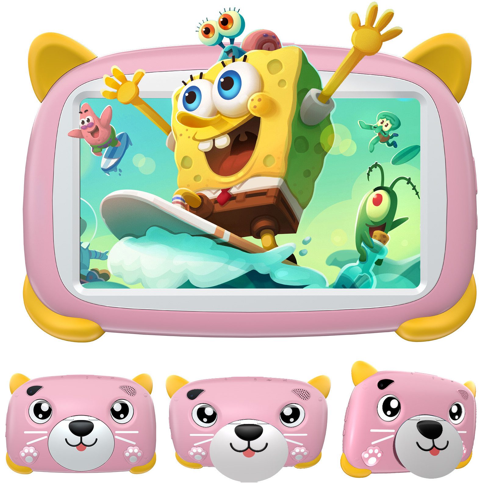 DOOGEE U7 Kids Table 32GB/1TB icherheitskoffer für Spiel und Lernen Kinder Tablet (7", 32 GB, 3400mAh, Augenschutz-Zertifizierung + Kinderschutzetui)