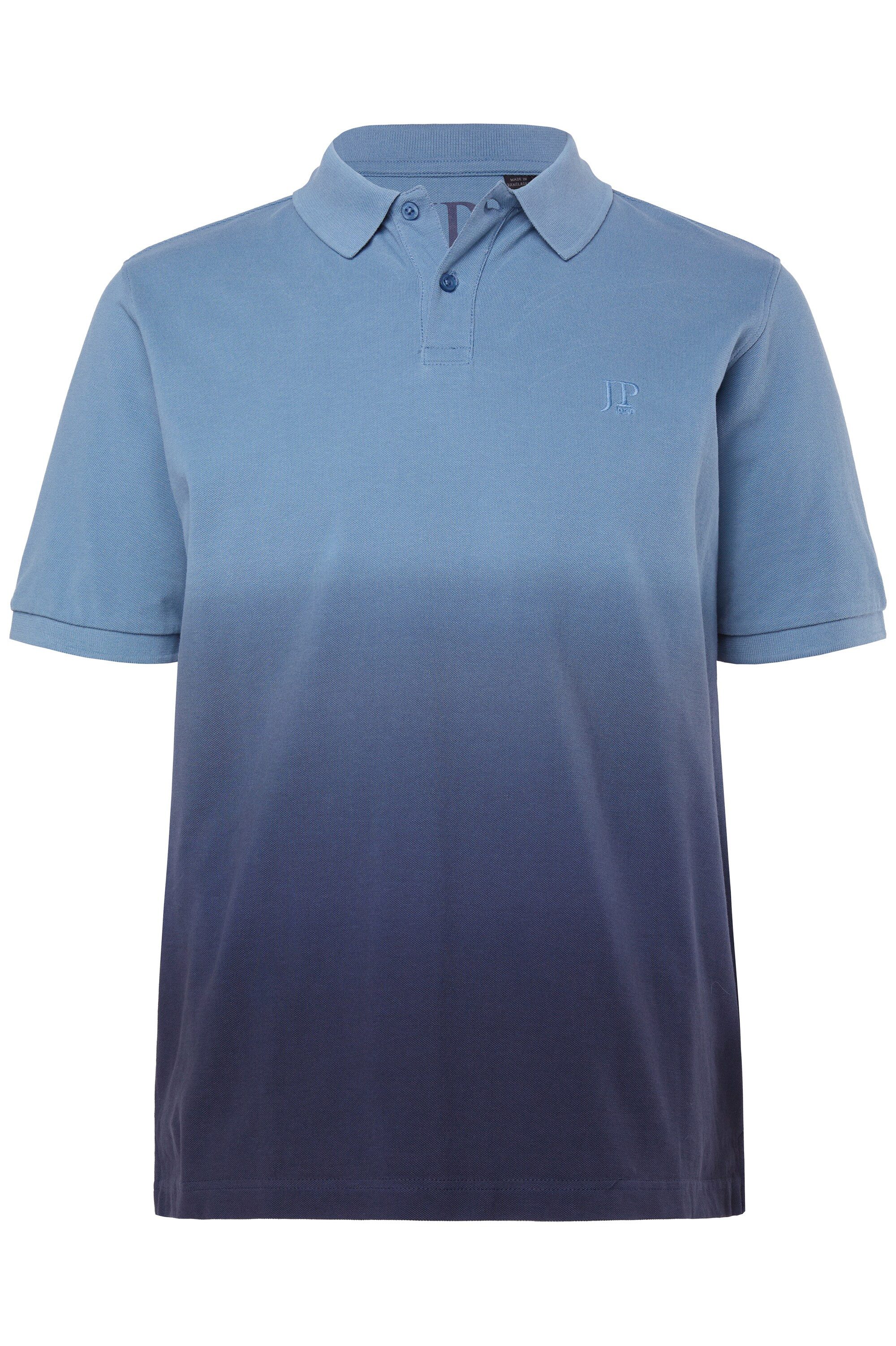 Poloshirt Poloshirt Halbarm Piqué Farbverlauf Vintage Look