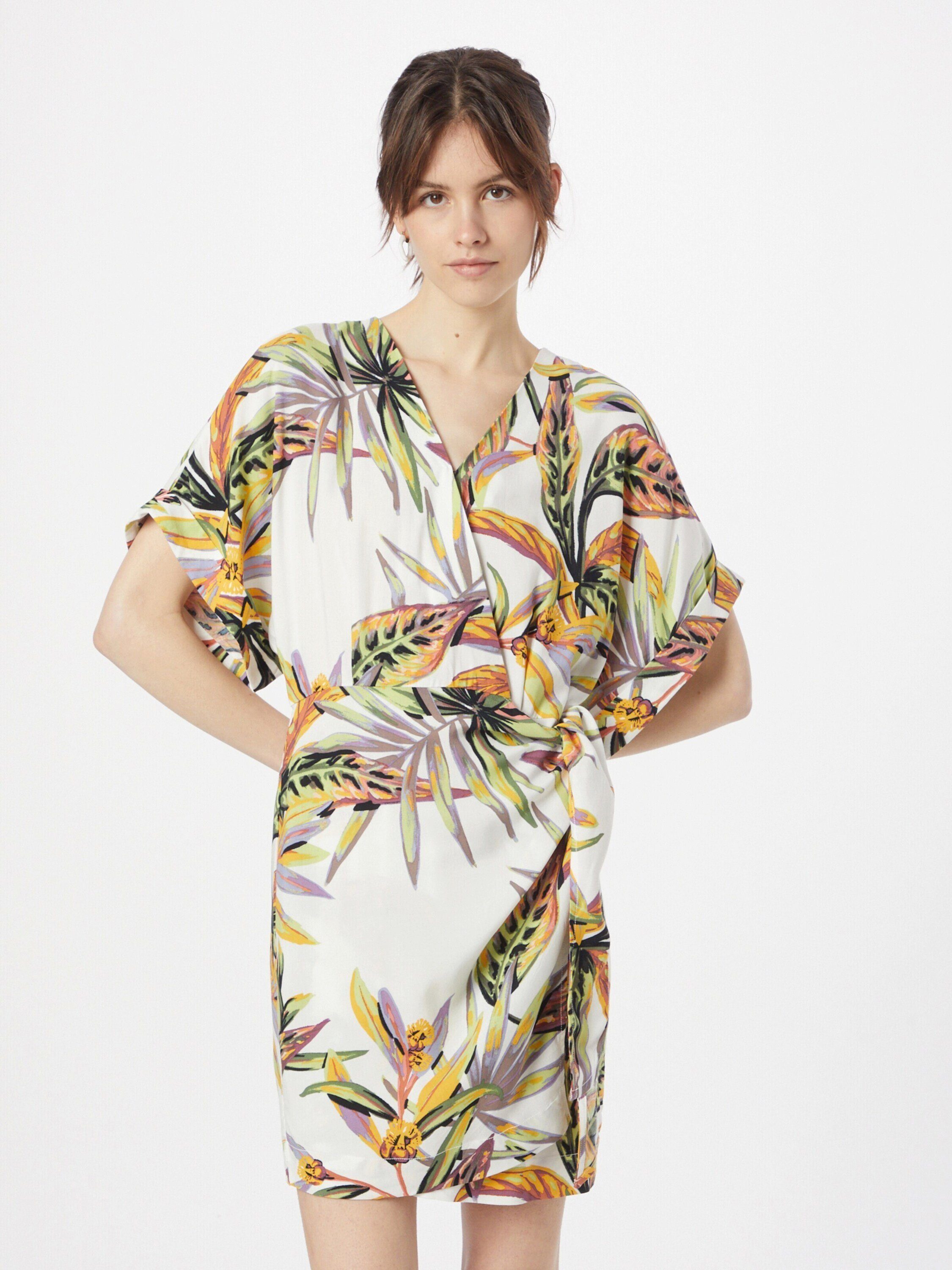 Drapiert/gerafft Flower Oliana O'Neill White Tropical Tenniskleid (1-tlg) Wickel-Design,