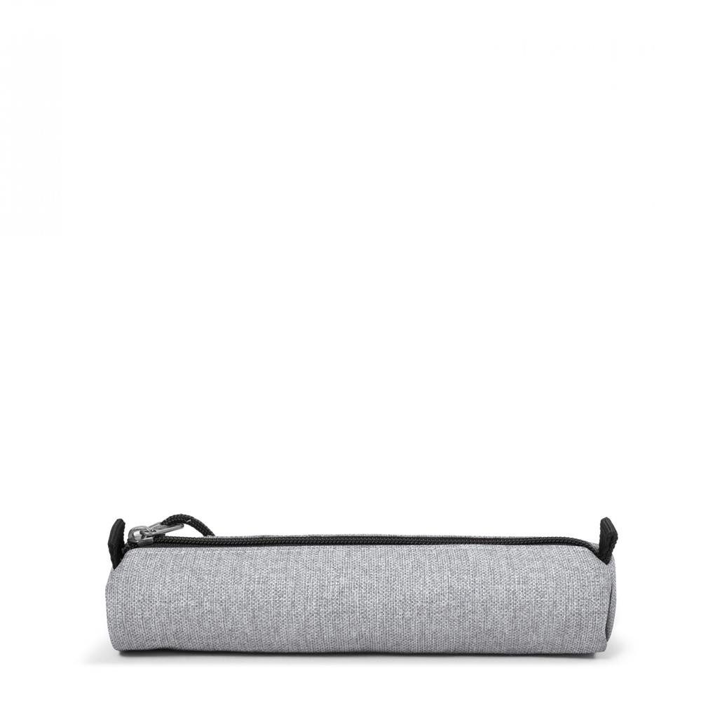 Eastpak Federmäppchen SMALL ROUND SINGLE, Sunday Grey (grau), kleine runde Federmappe, Federtasche