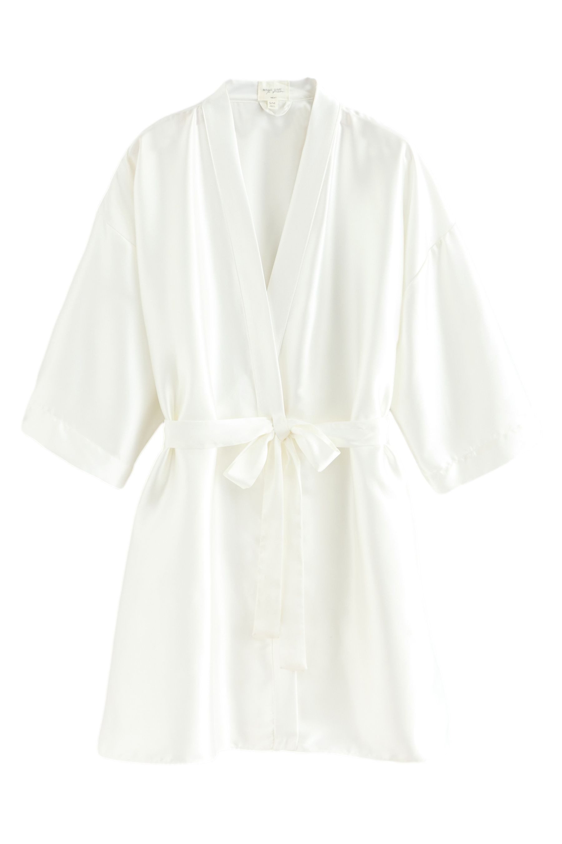 Next Damenbademantel Brautmode Bademantel aus Satin, Polyester