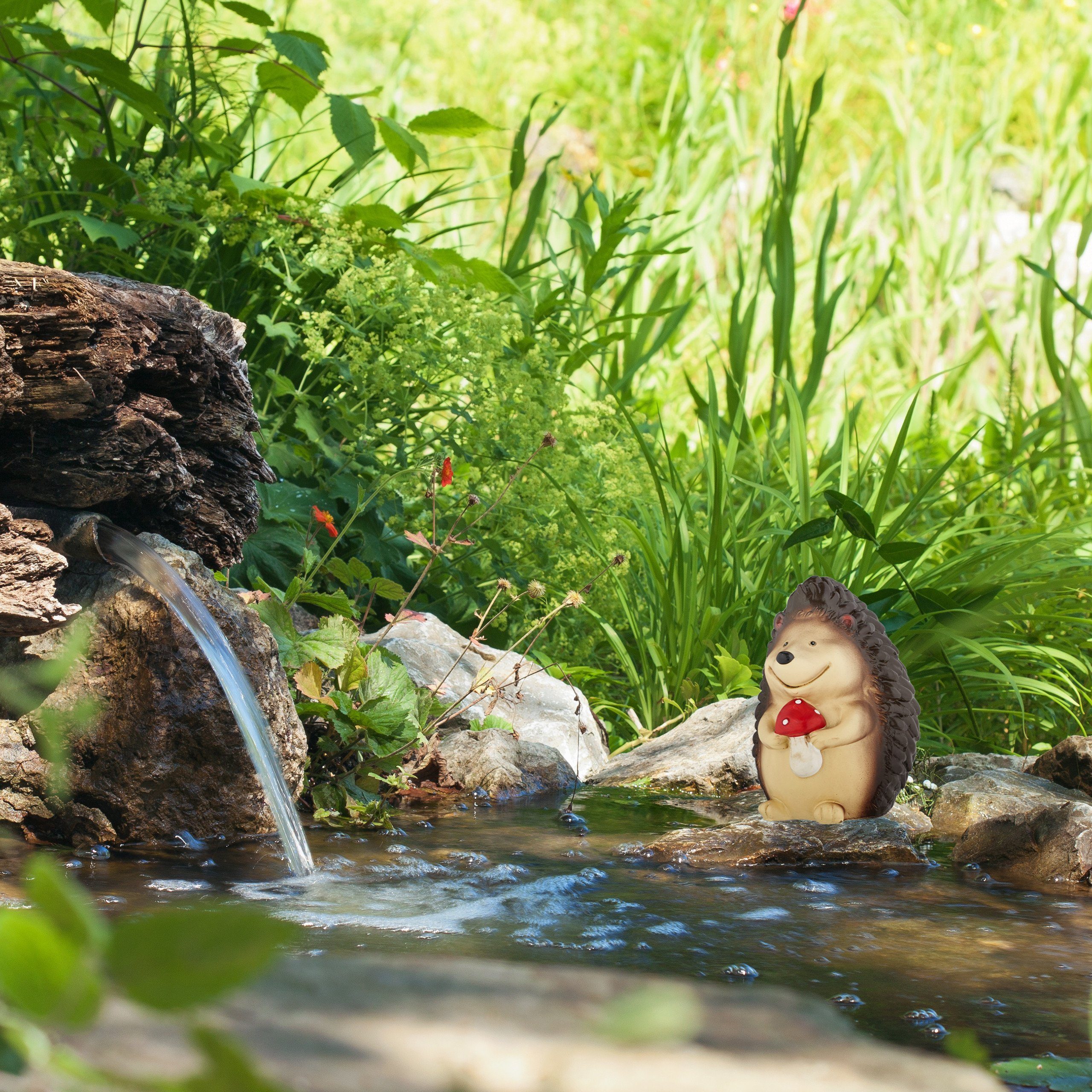 relaxdays Gartenfigur Gartenfigur Igel