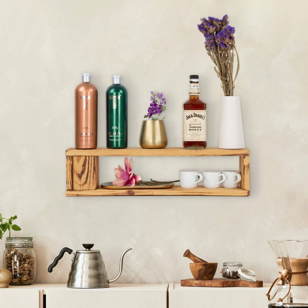 K&L Wall Art Wandregal Palettenmöbel Gewürzregal Vintage Palette Hängeregal günstig online kaufen