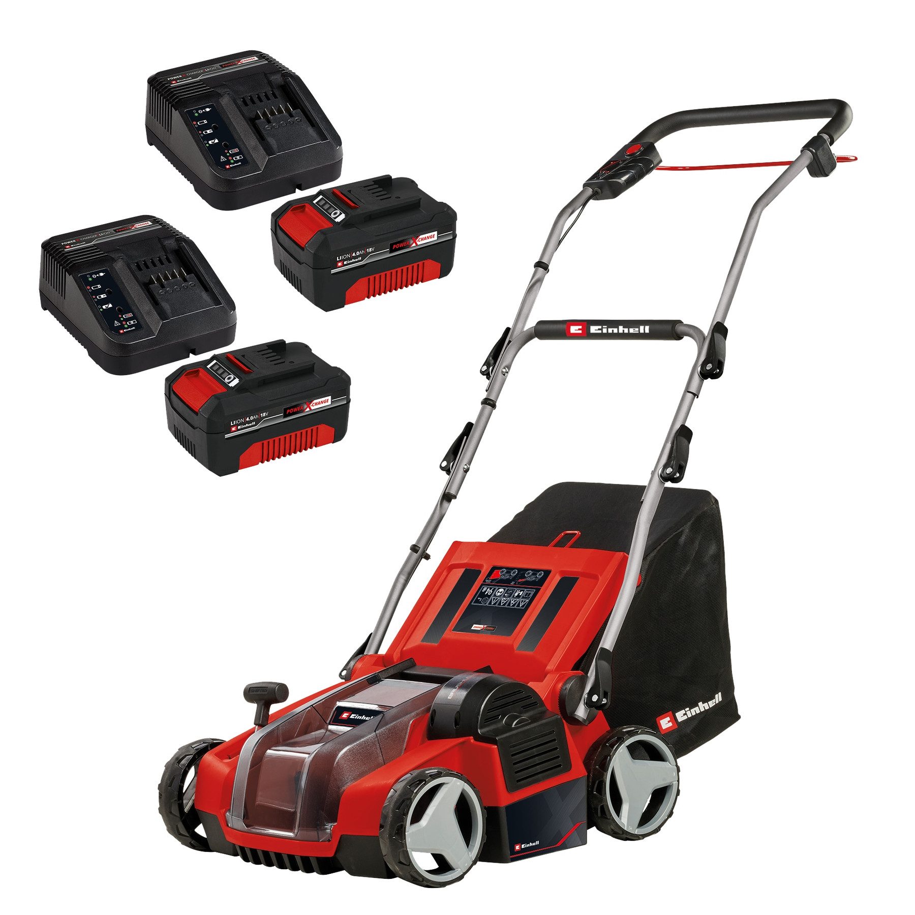 Einhell Akku-Vertikutierer / Lüfter EINHELL Akku-Vertikutierer-Lüfter GE-SA 36/35 Li + 2x Starterset