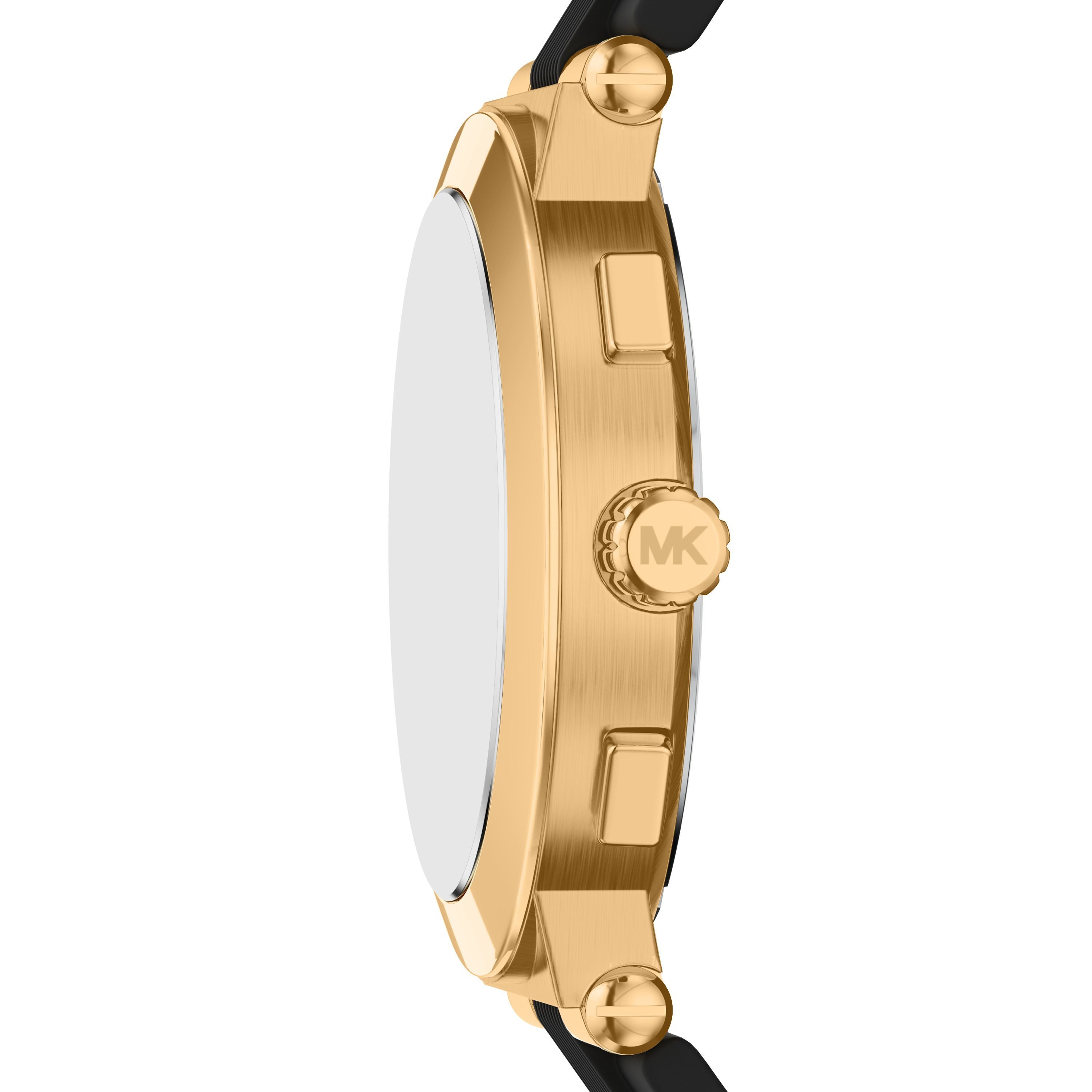 MICHAEL KORS Chronograph BILLIE MK9253, Quarzuhr, Armbanduhr, Herrenuhr, Silikonarmband, analog, Tag
